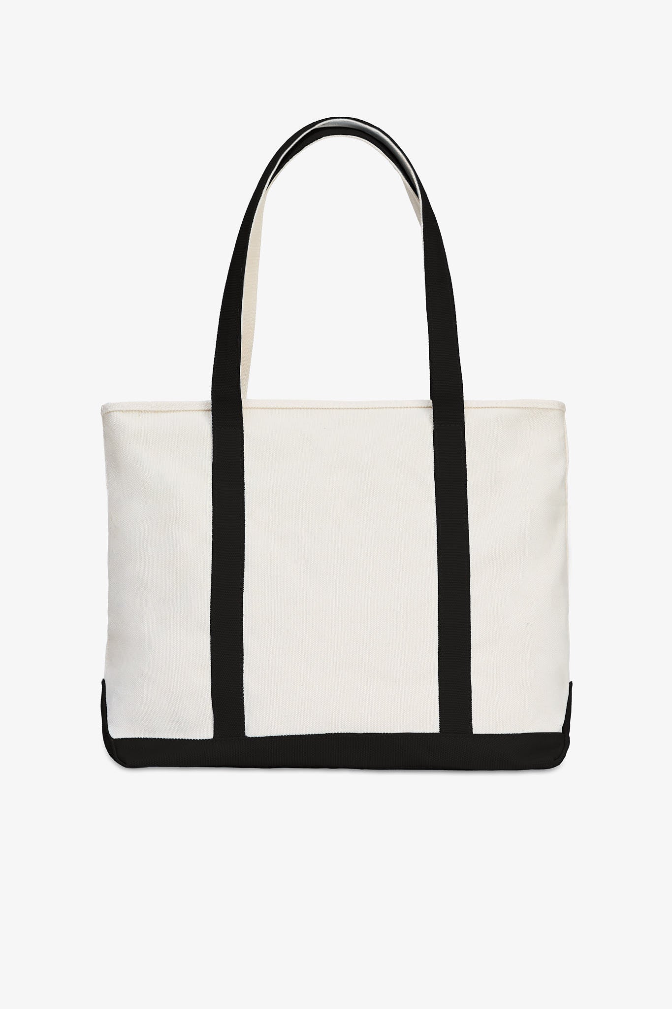 Canvas Zip Top Tote Bag - Black | Waterproof & Spacious for Everyday Use