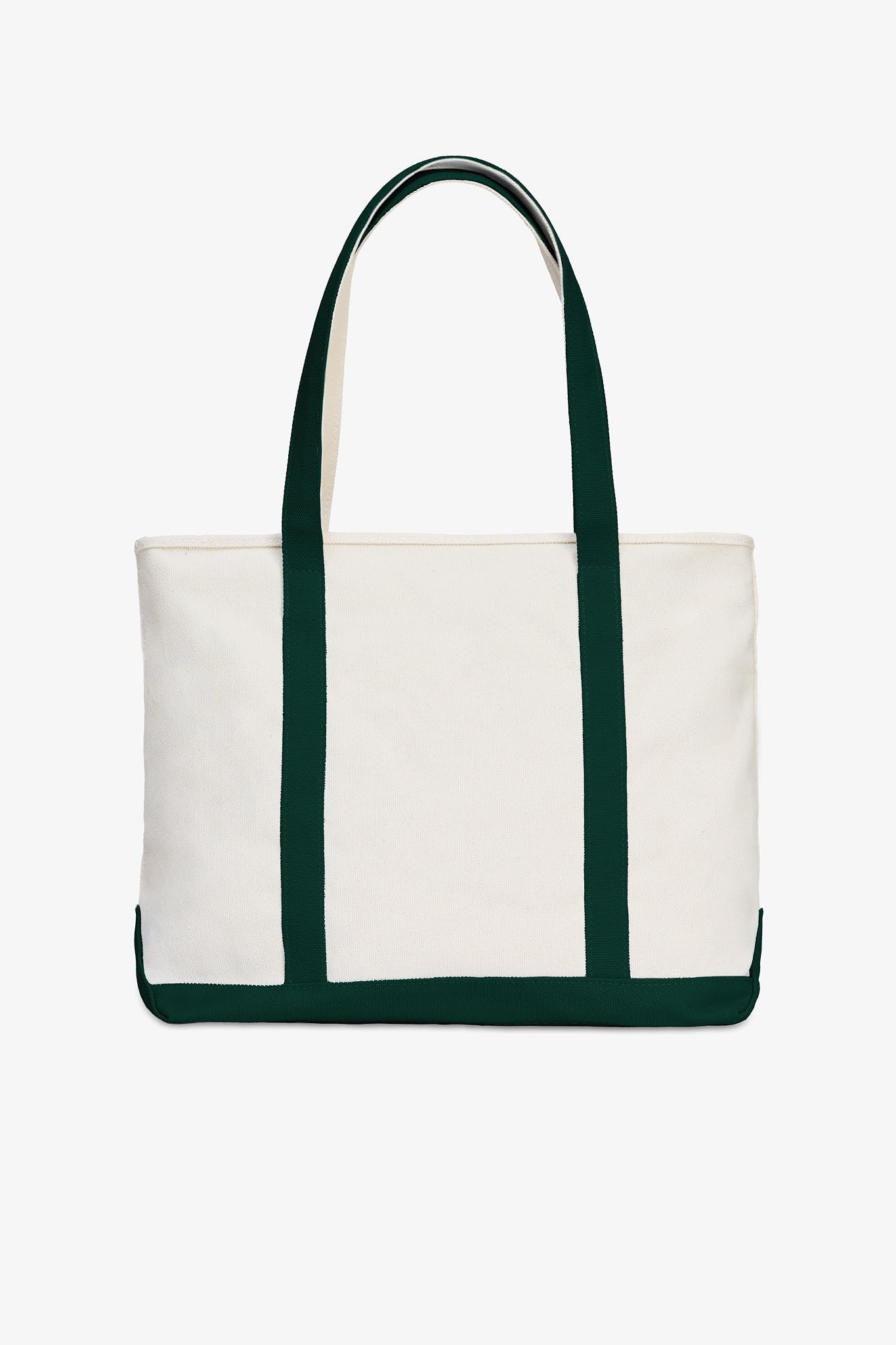 Canvas Zip Top Tote Bag in Emerald | Waterproof & Durable
