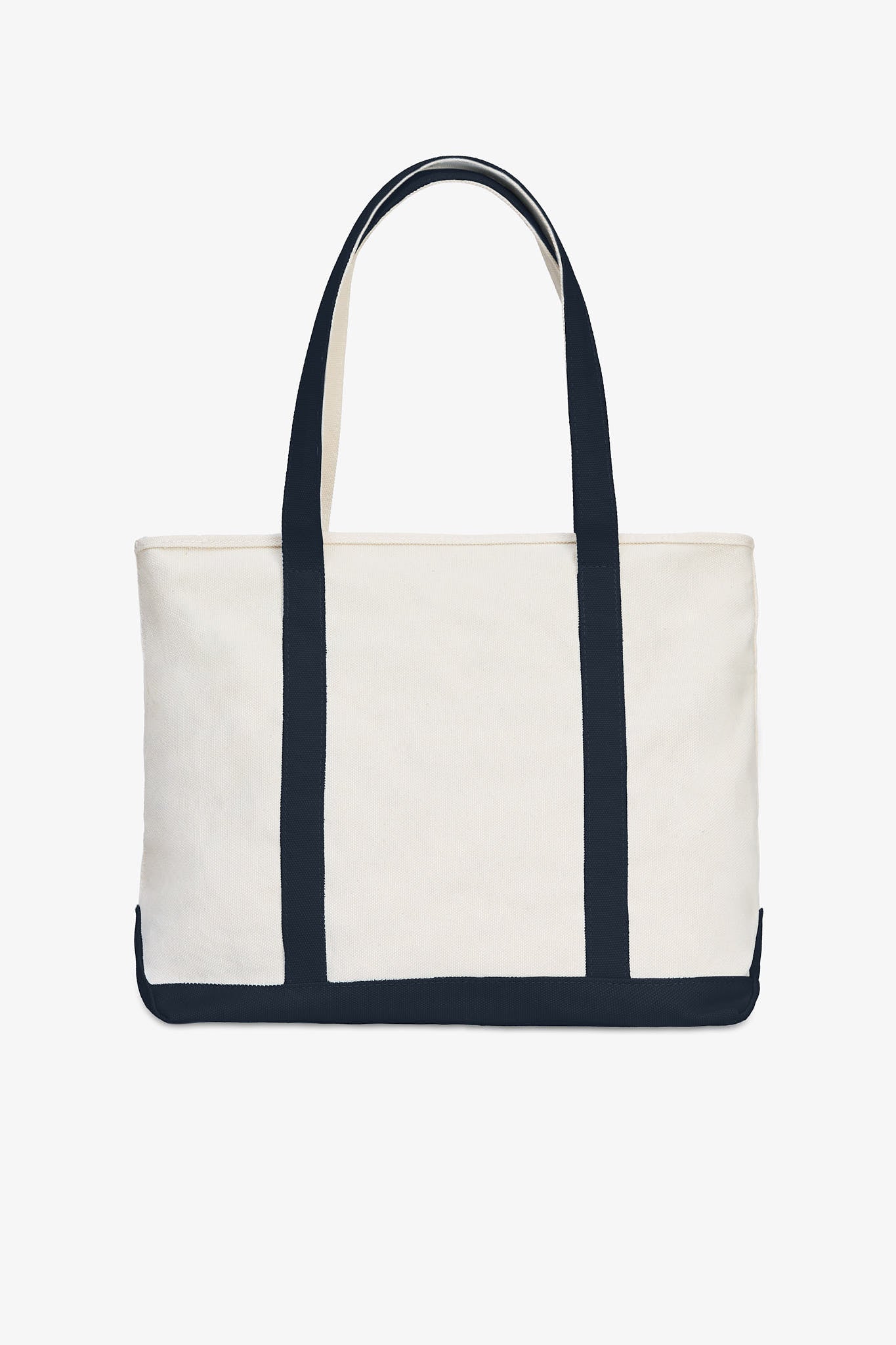 Canvas Zip Top Tote Bag for Women & Men | Navy Blue Waterproof Tote