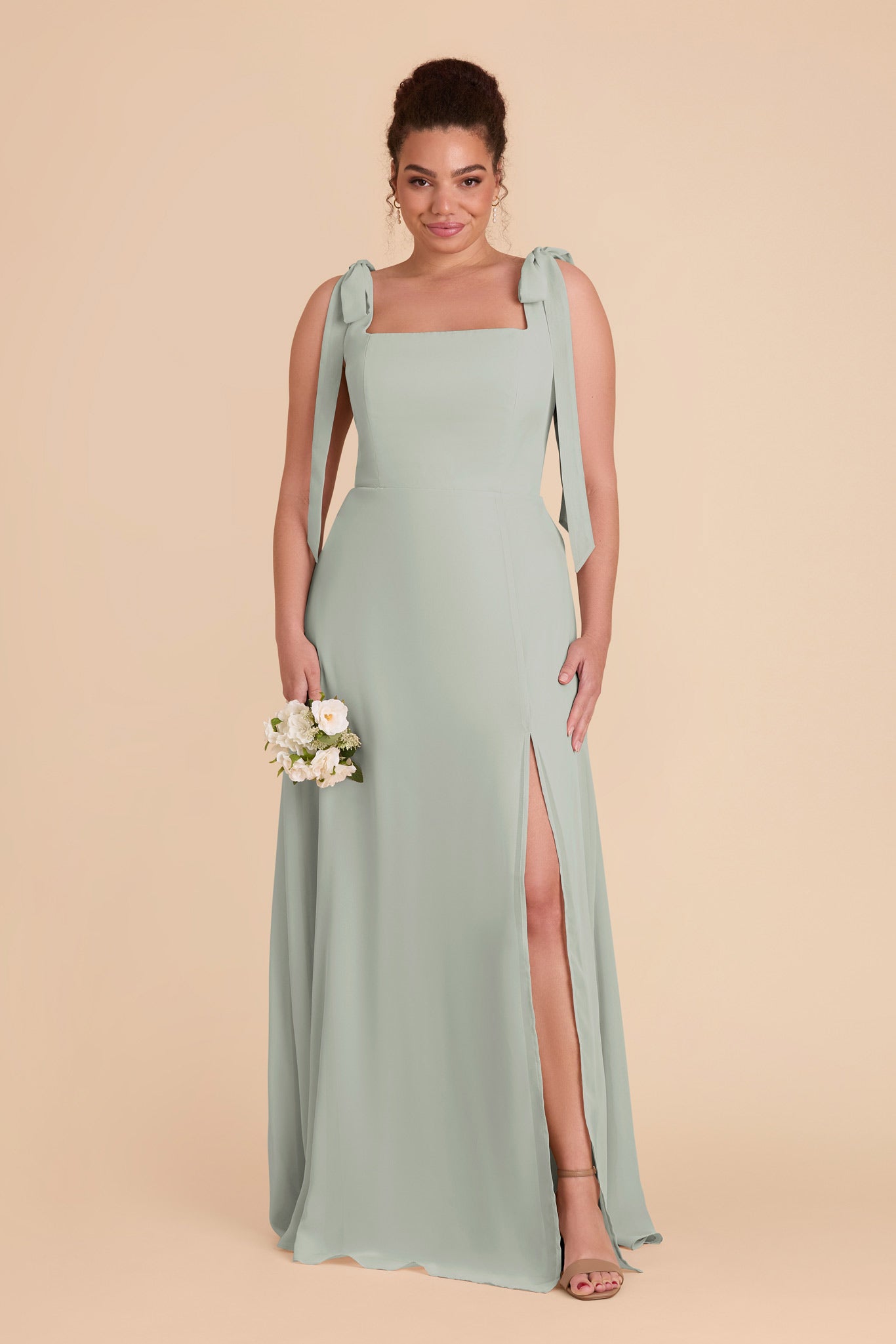 Chiffon Convertible Dress with Bows | Alex Sage