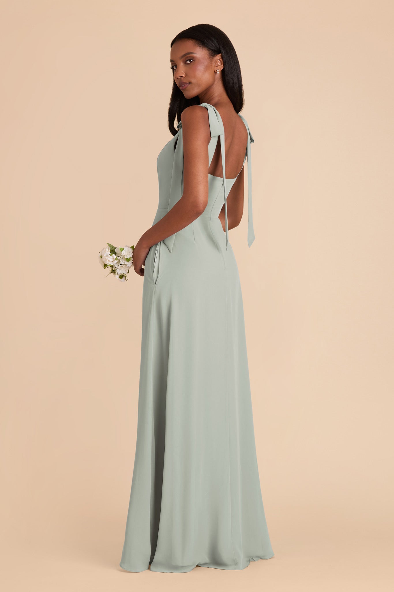 Chiffon Convertible Dress with Bows | Alex Sage