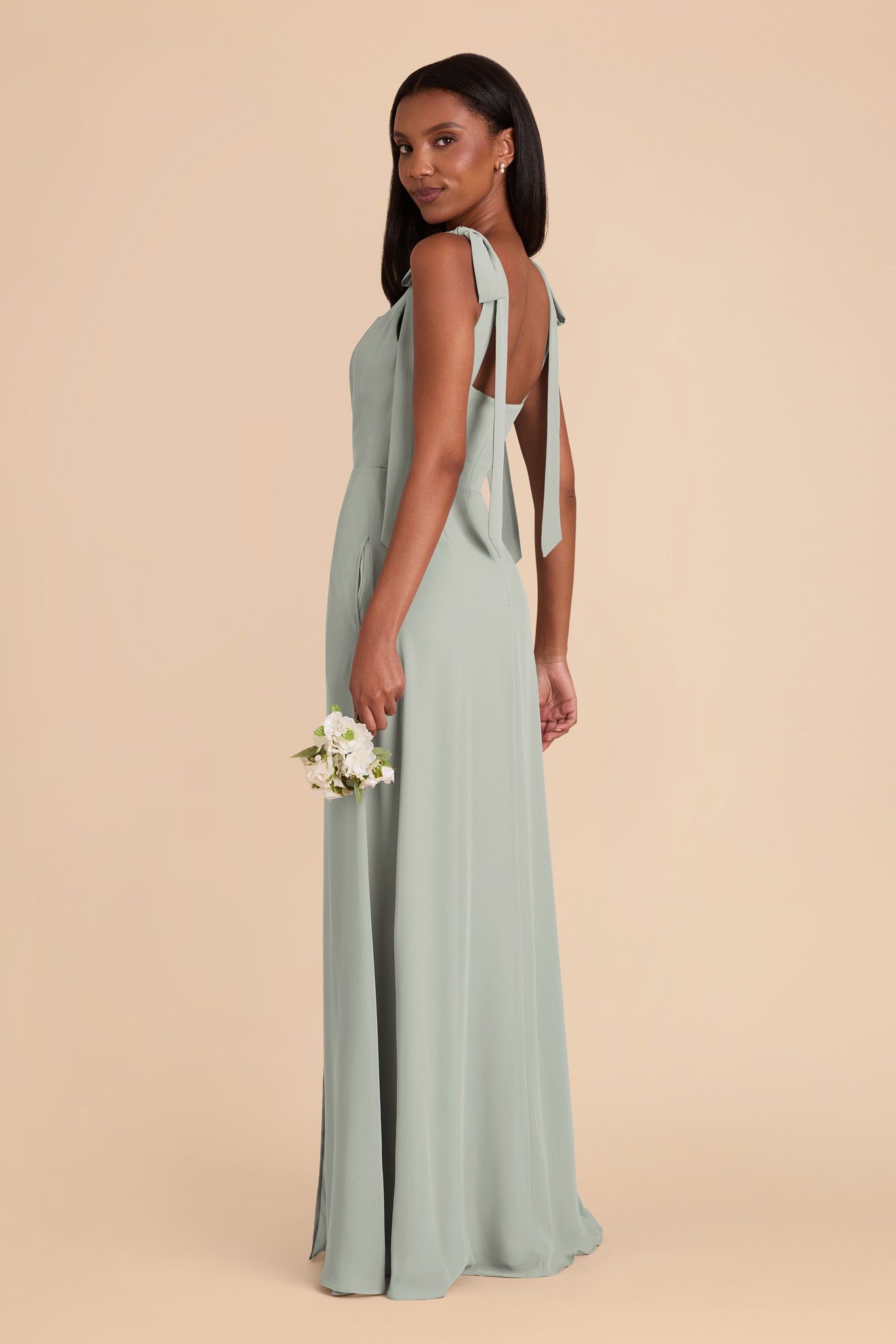 Chiffon Convertible Dress with Bows | Alex Sage