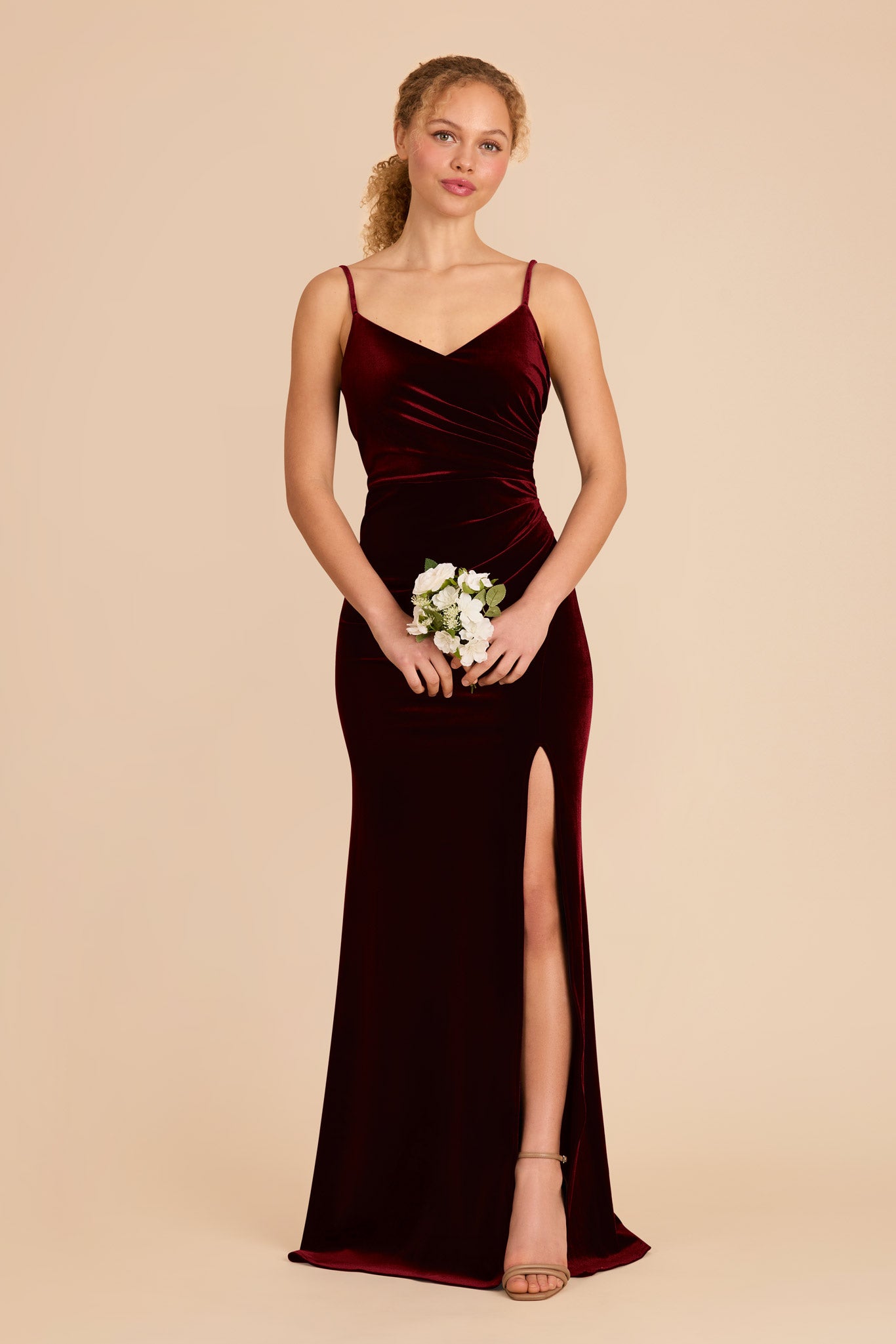 Velvet Dress for Women - Catherine Cabernet Style