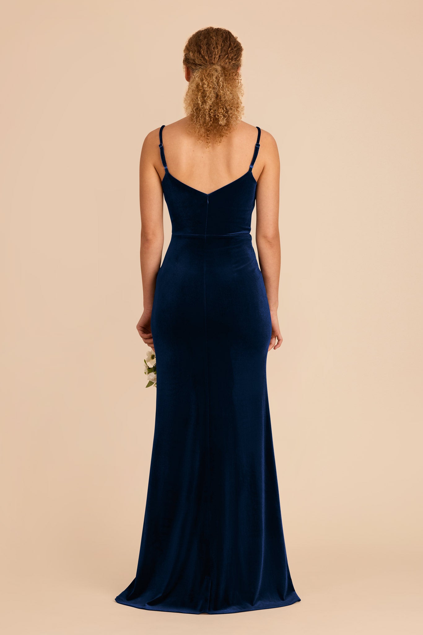 Velvet Navy Dress for Bridesmaids & Evening Wear | Catherine