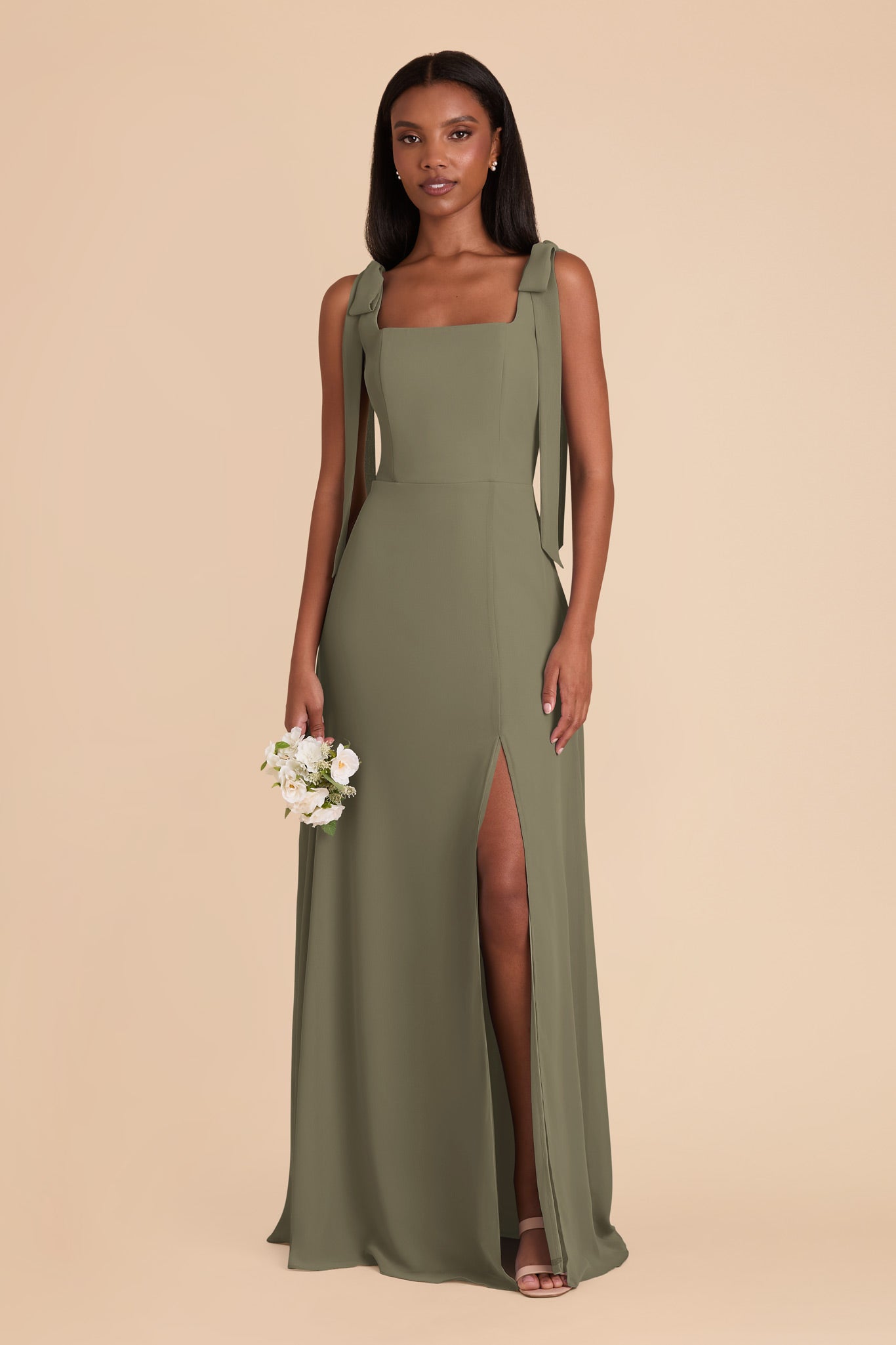 Chiffon Convertible Dress with Bows | Alex Thyme