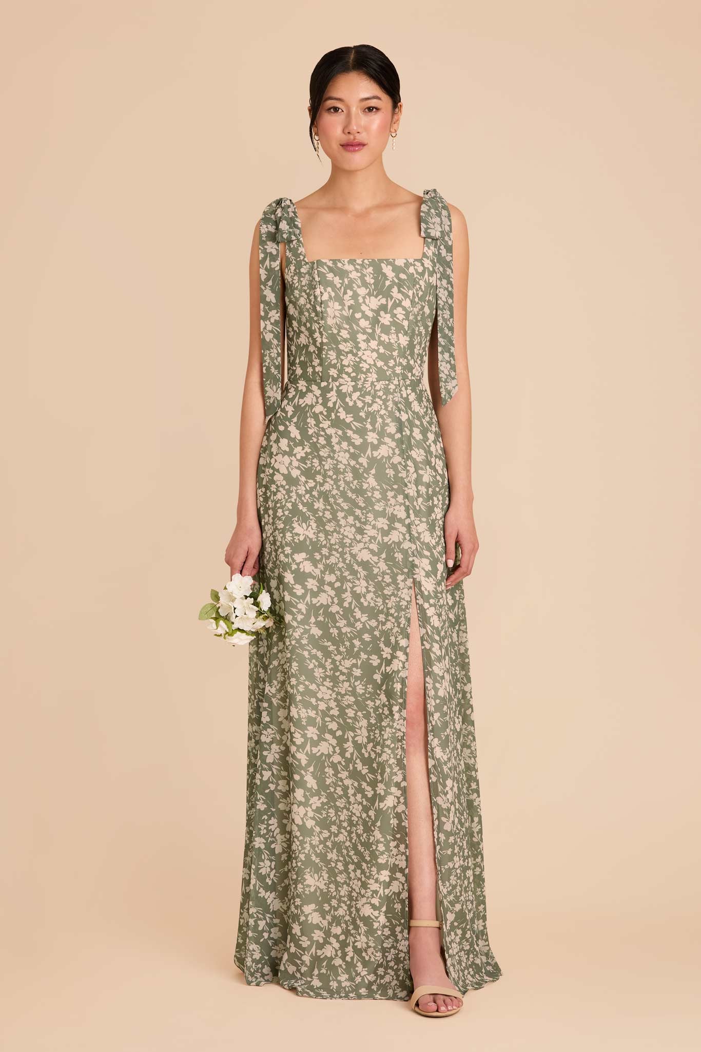 Chiffon Convertible Dress with Bows | Thyme Dreamy Floral