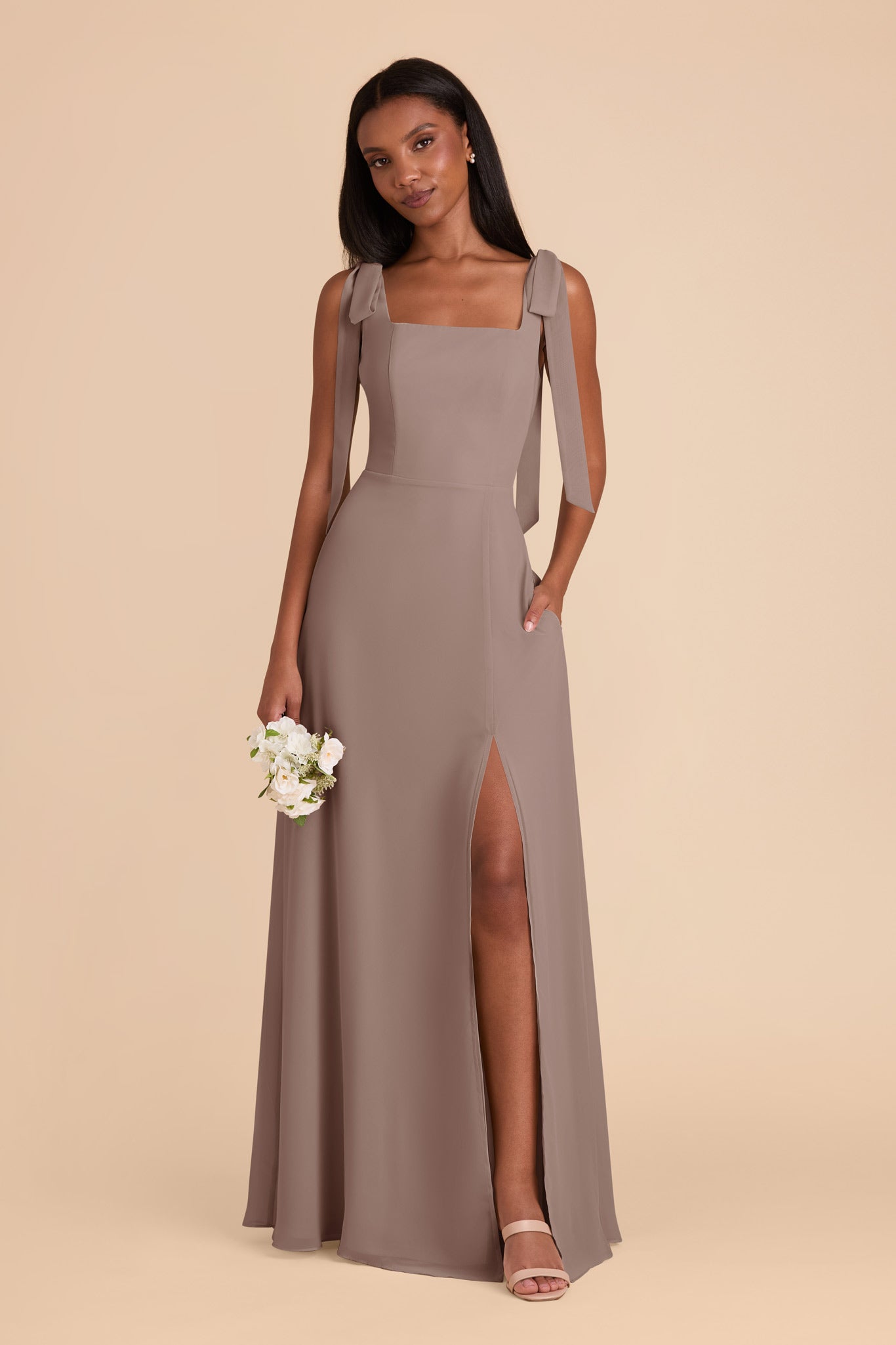 Chiffon Convertible Dress with Bows | Alex Toffee