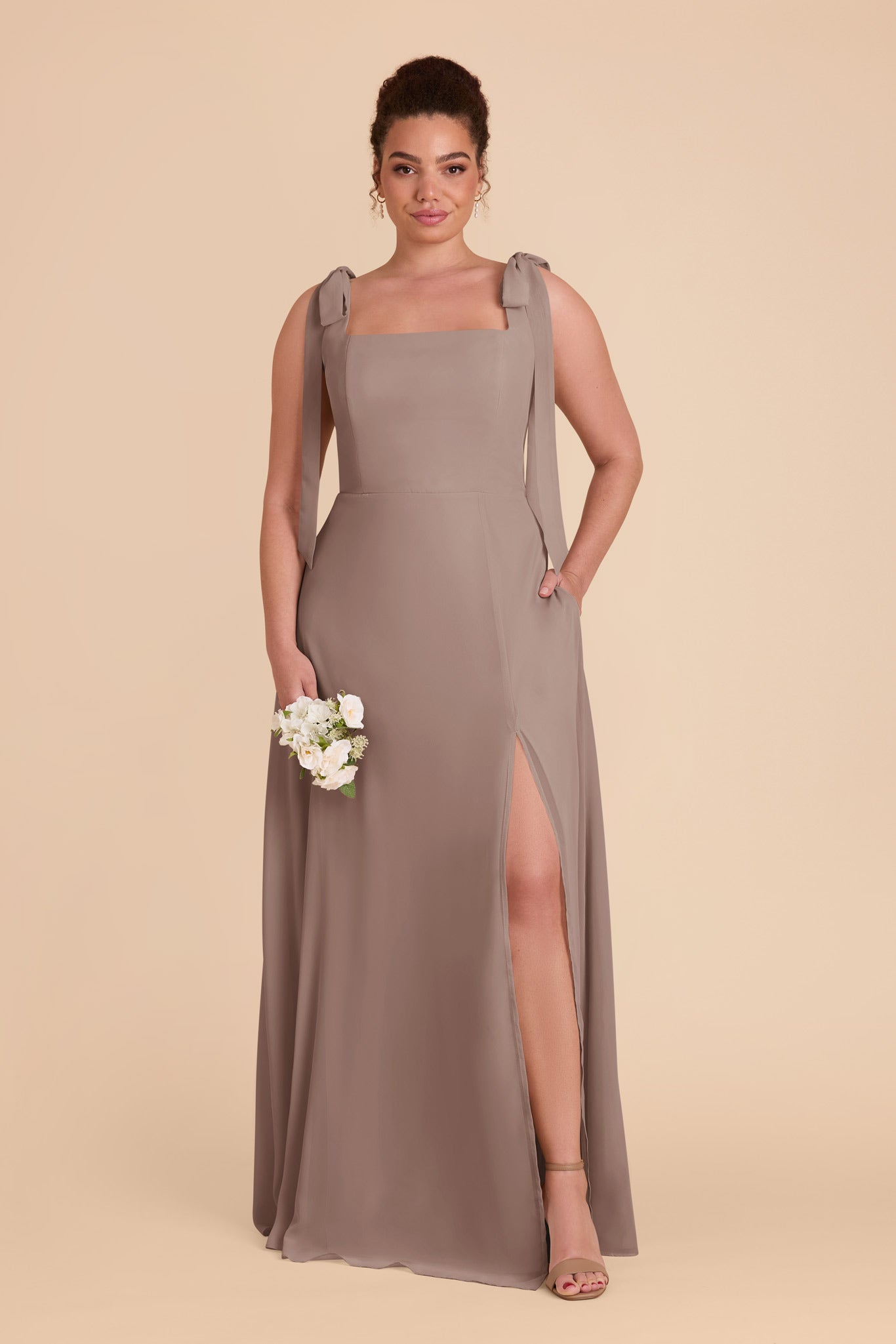 Chiffon Convertible Dress with Bows | Alex Toffee
