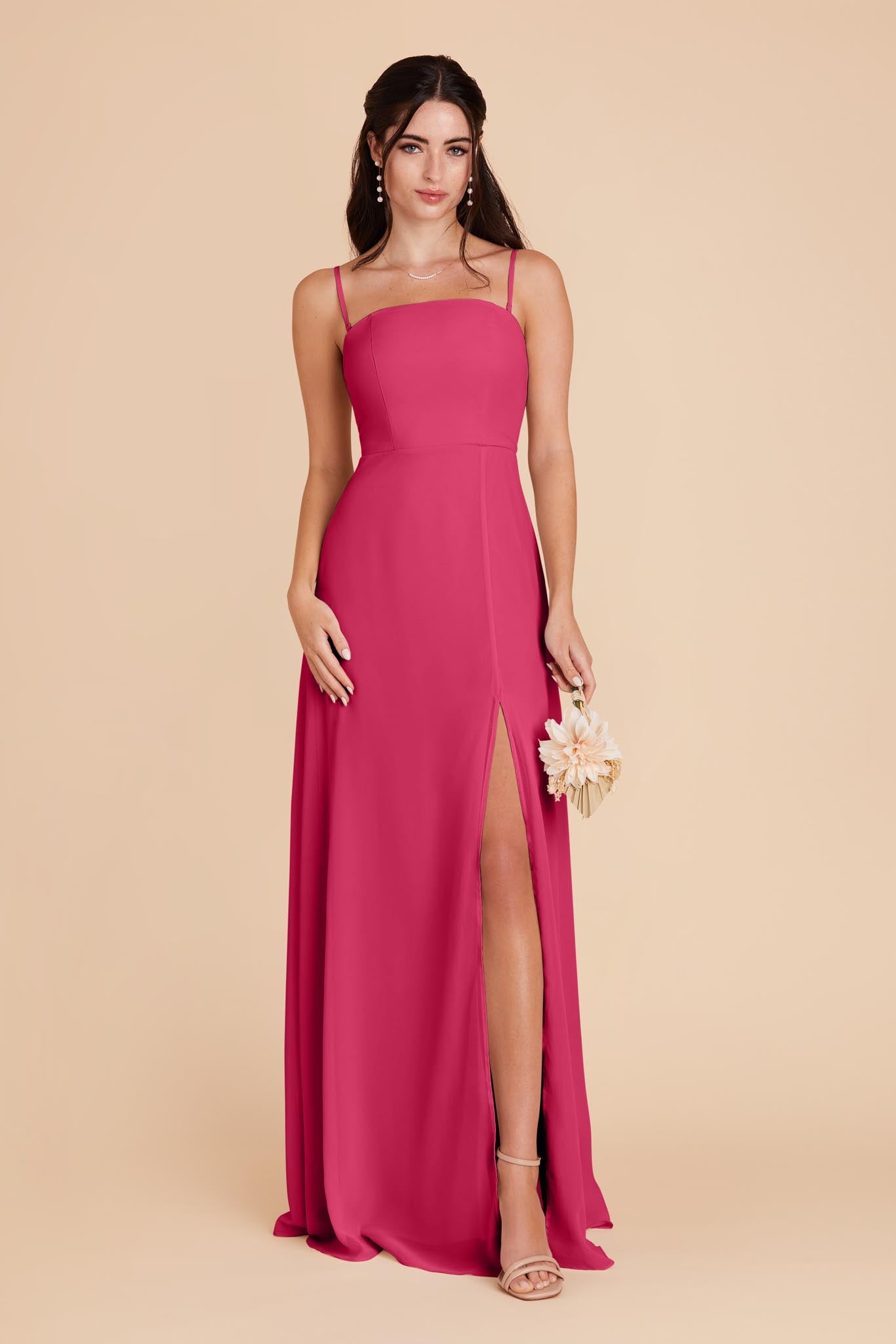Convertible Chiffon Dress with Spaghetti Straps | Chris