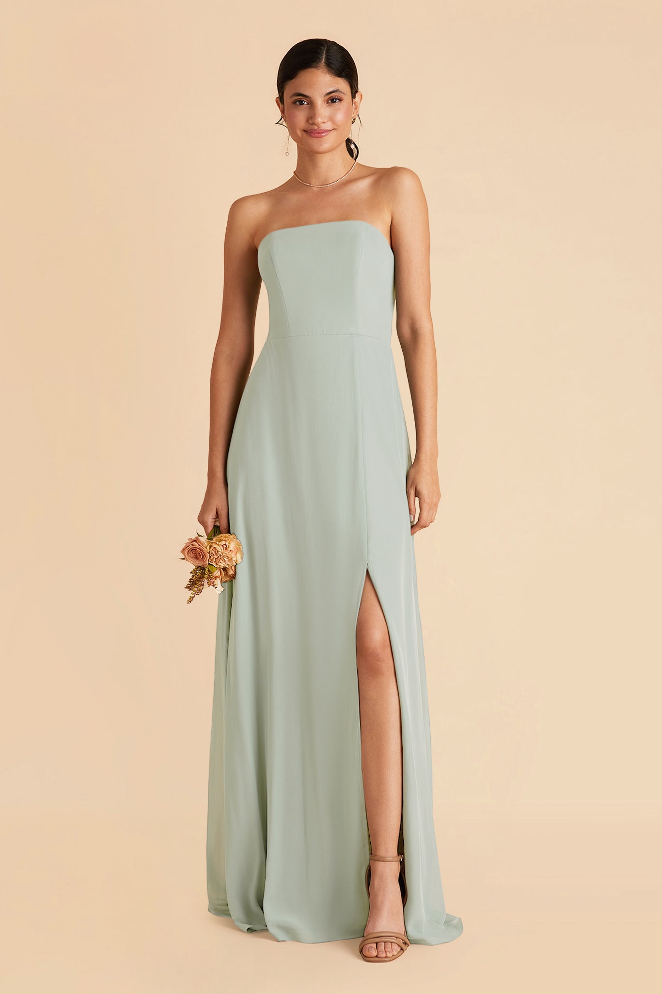 Convertible Chiffon Dress with Spaghetti Straps | Sage Chris