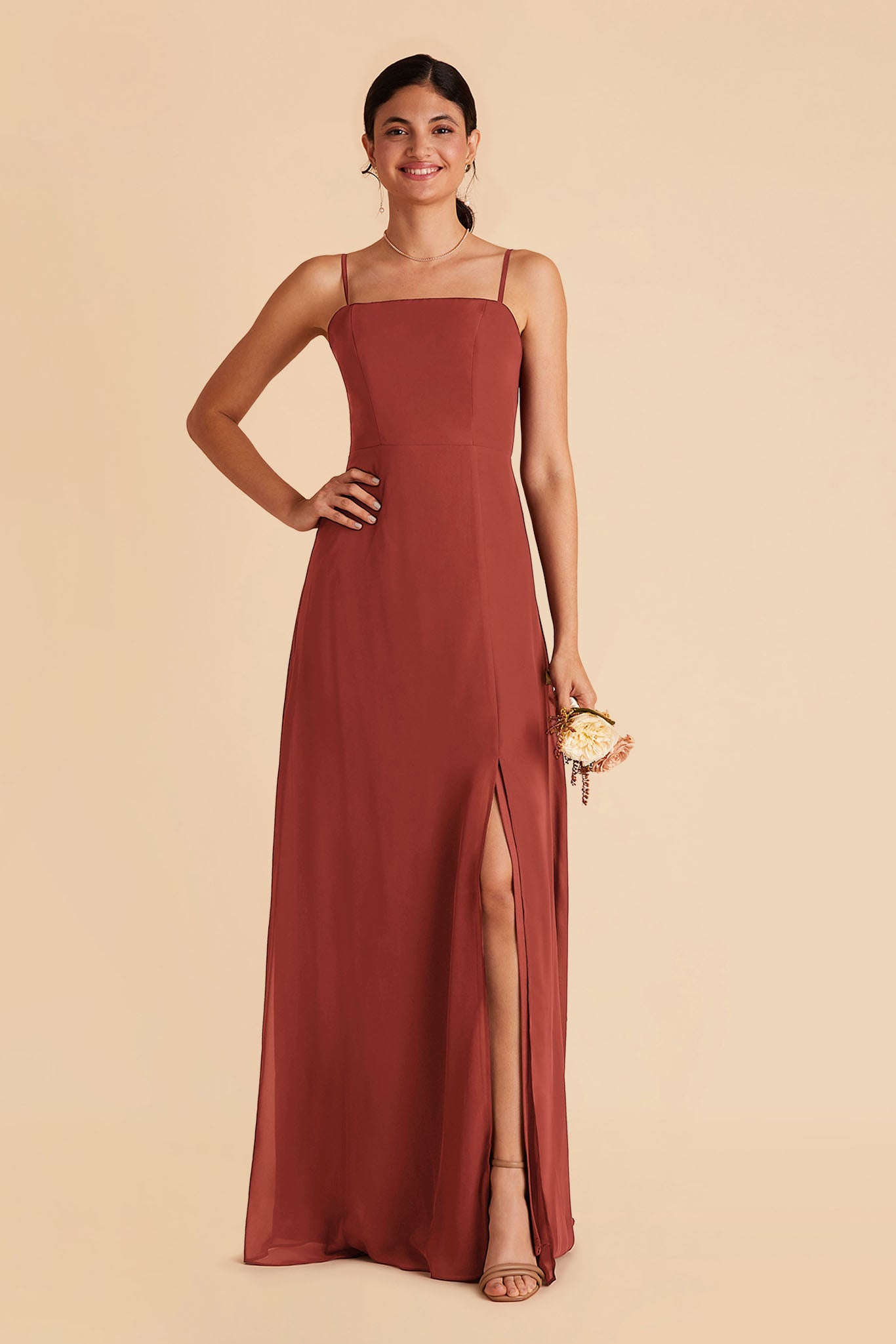 Convertible Chiffon Dress with Spaghetti Straps | Chris
