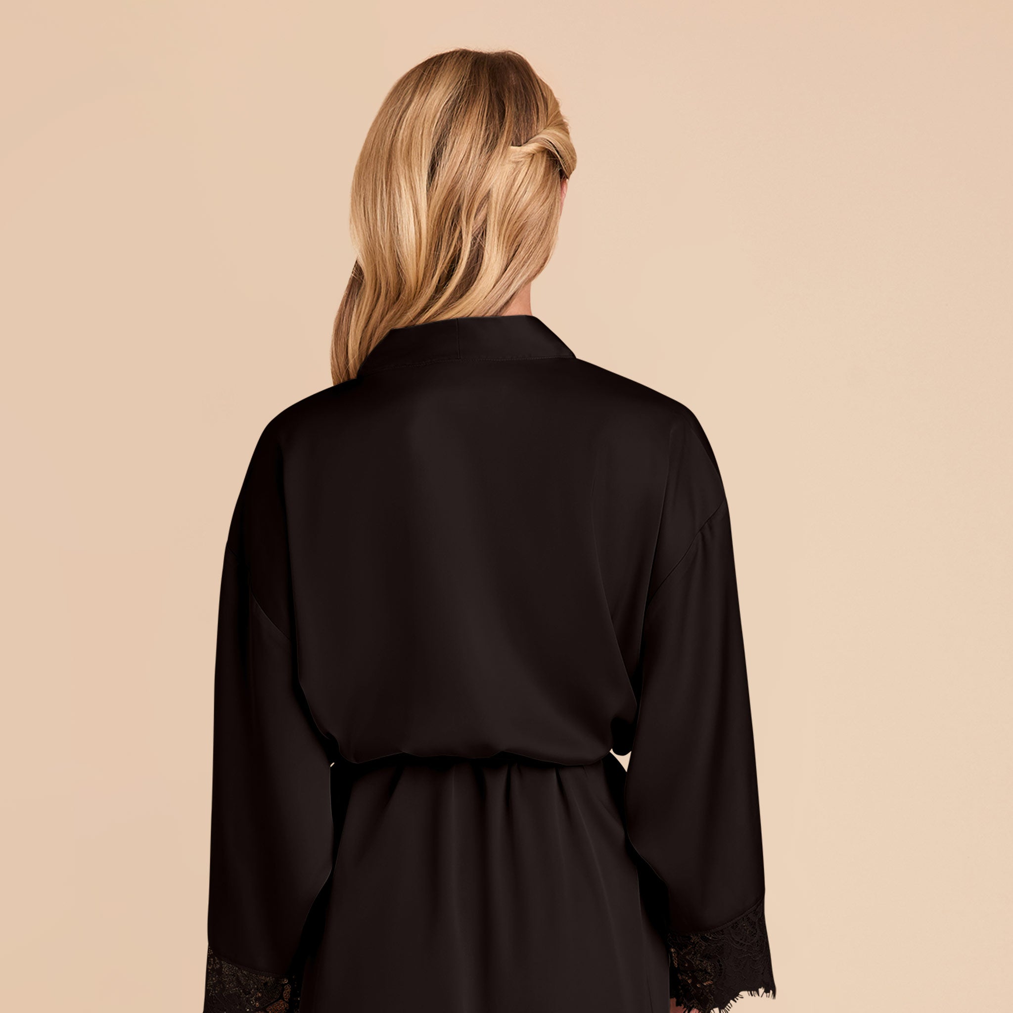 Black Lace Robe for Women | Claudette