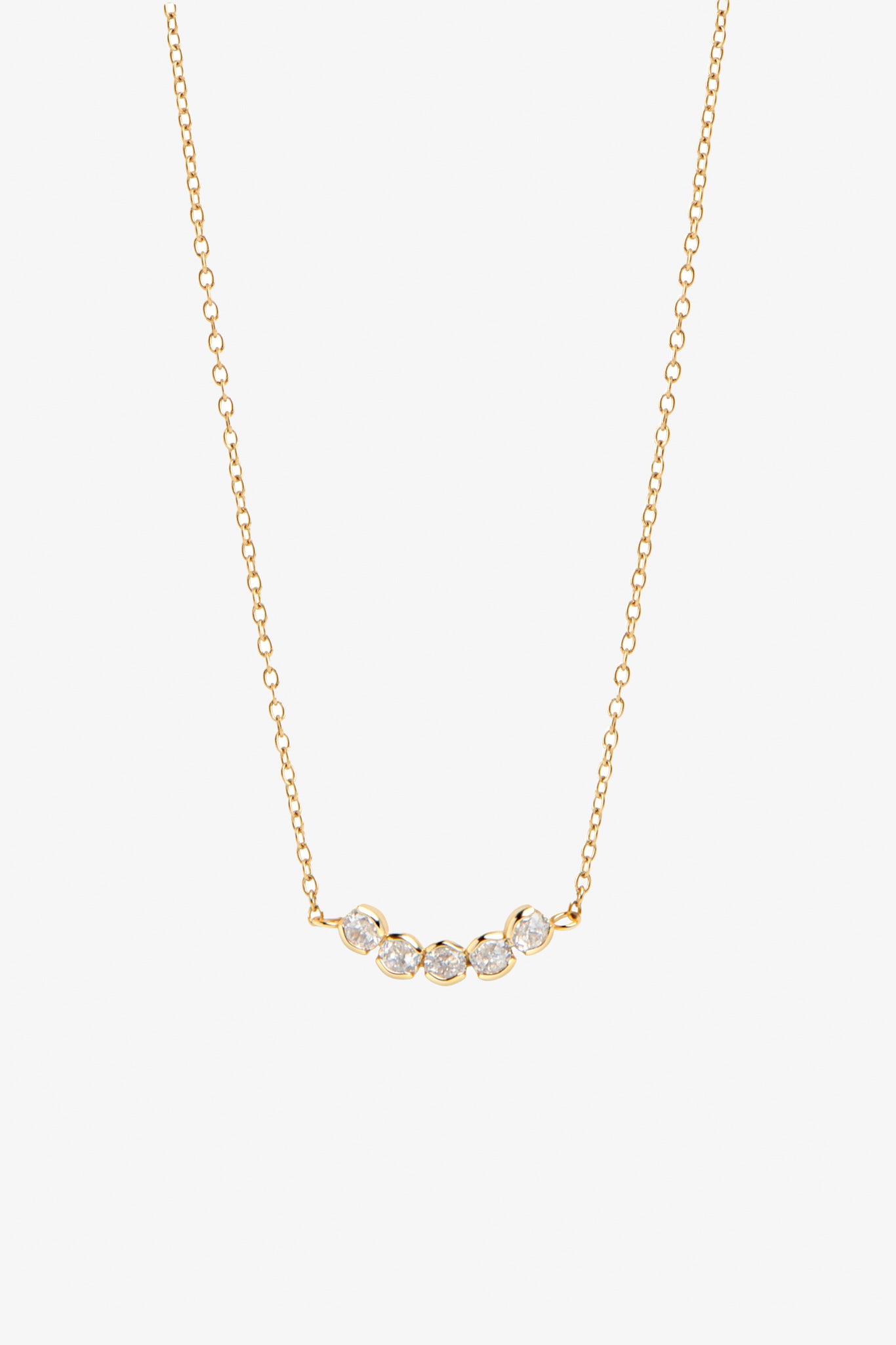 Elegant Dahlia Pendant Necklace with Glittering Stones | Mia Bijoux