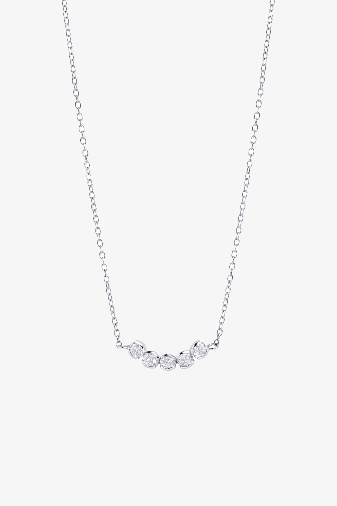 Elegant Dahlia Pendant Necklace with Glittering Stones | Mia Bijoux