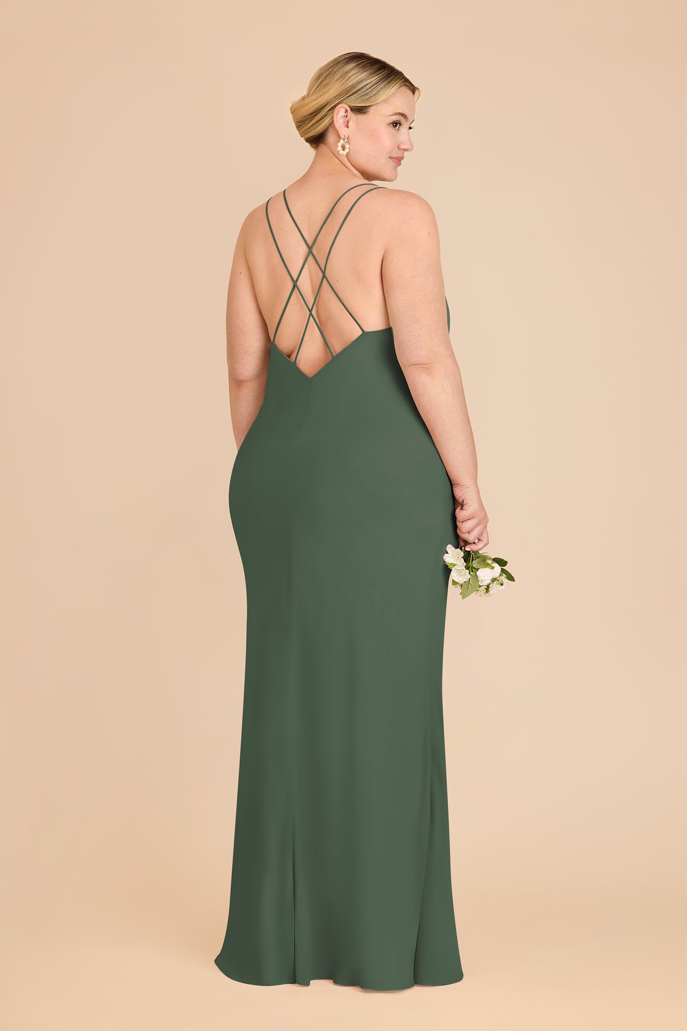 Chiffon V-Neck Slip Dress with Strappy Back | Dasha