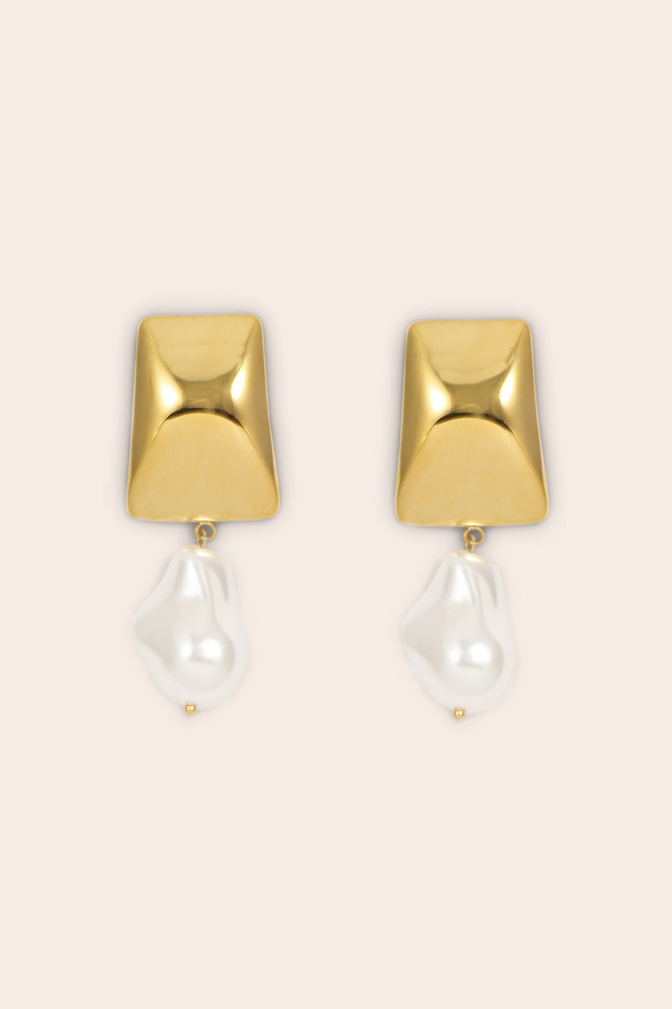 Gold Pearl Earrings for Women | Agnes by Petit Moments