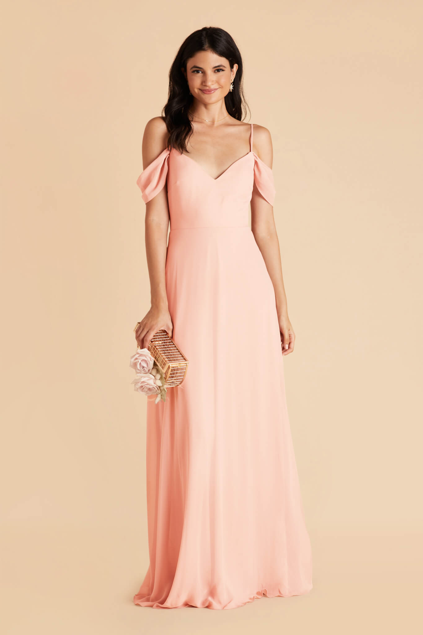 Convertible Bridesmaid Dress with Detachable Sleeves | Devin