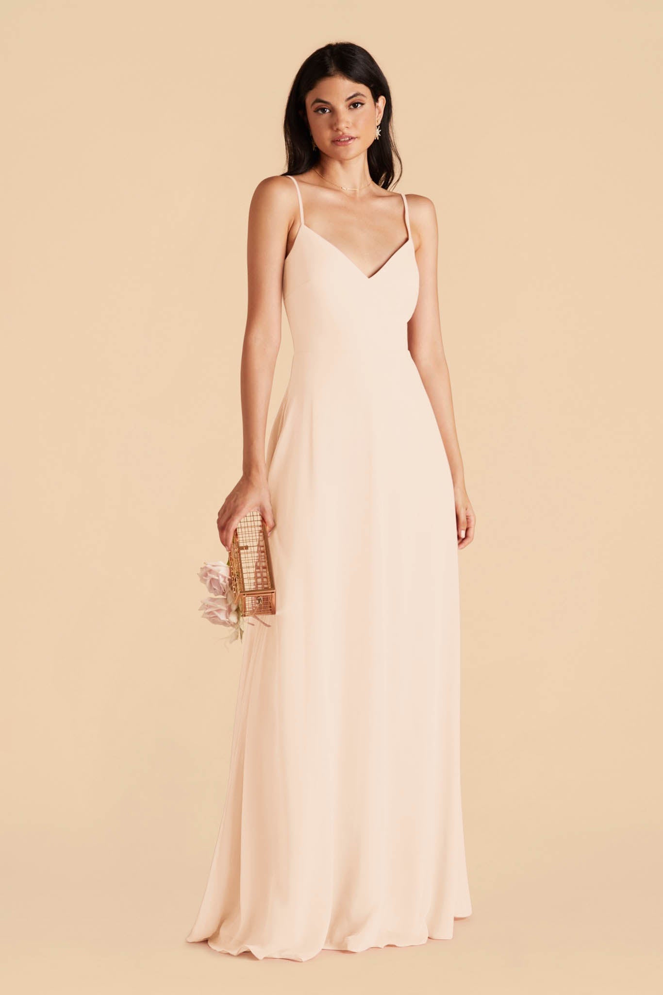 Convertible Bridesmaid Dress with Detachable Sleeves | Devin