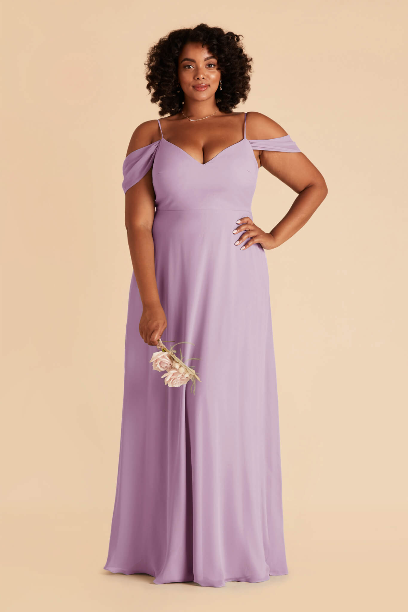 Convertible Bridesmaid Dress with Detachable Sleeves | Devin Lavender