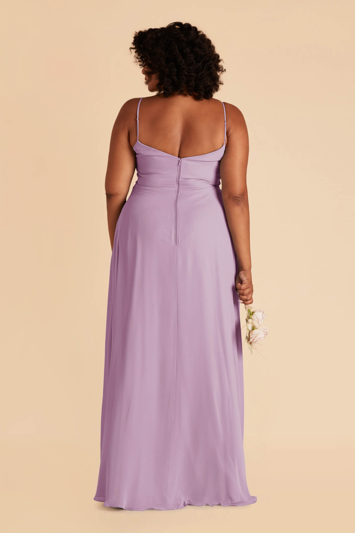 Convertible Bridesmaid Dress with Detachable Sleeves | Devin Lavender
