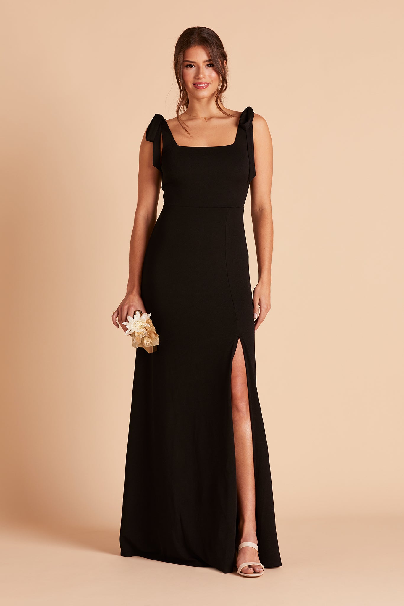 Convertible Black Dress with Feminine Bows | Alex