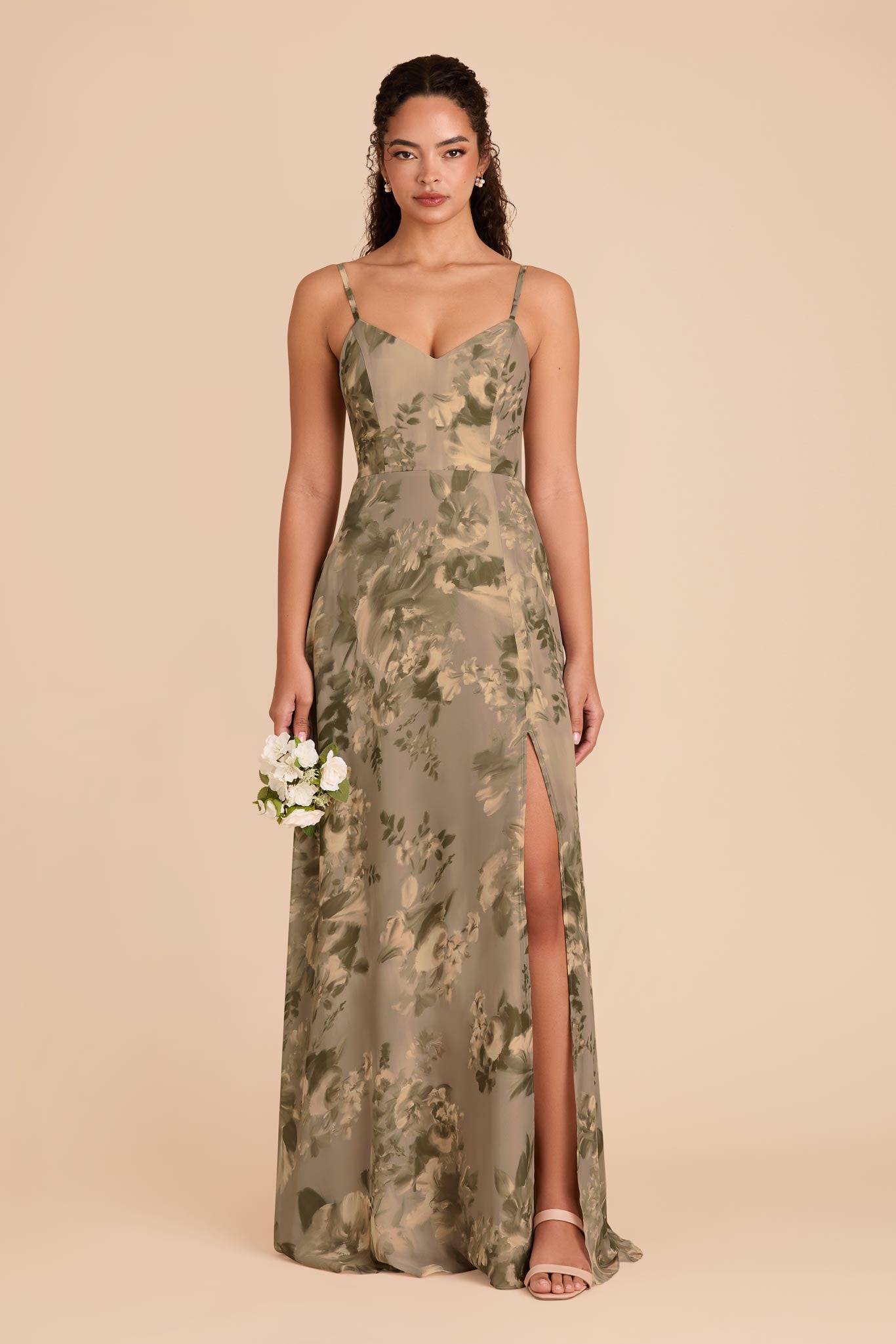 Convertible Bridesmaid Dress with Detachable Sleeves | Doe Painted Botanics