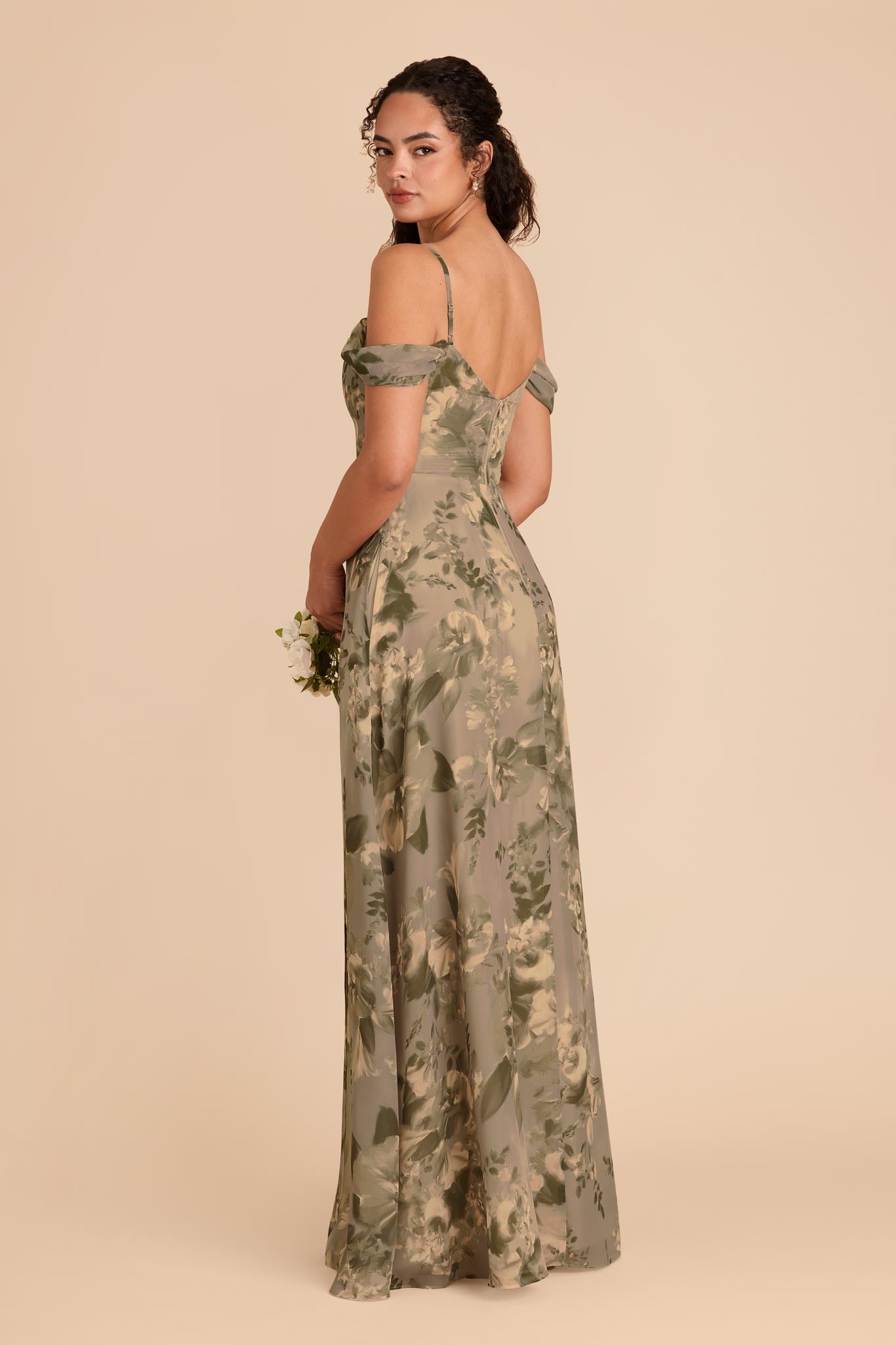 Convertible Bridesmaid Dress with Detachable Sleeves | Doe Painted Botanics