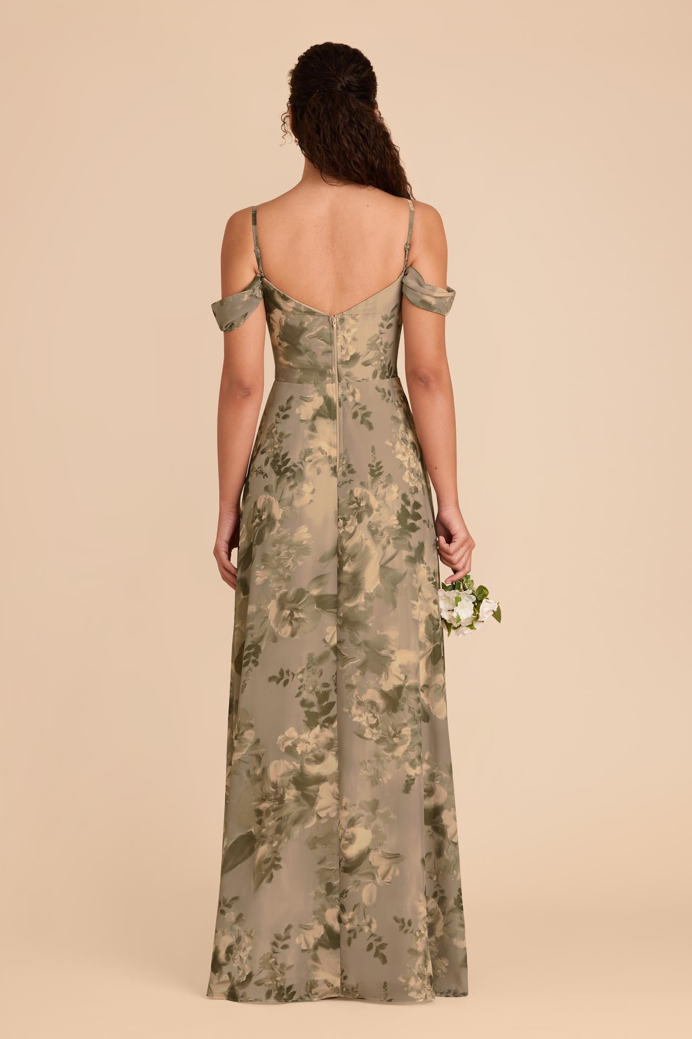 Convertible Bridesmaid Dress with Detachable Sleeves | Doe Painted Botanics