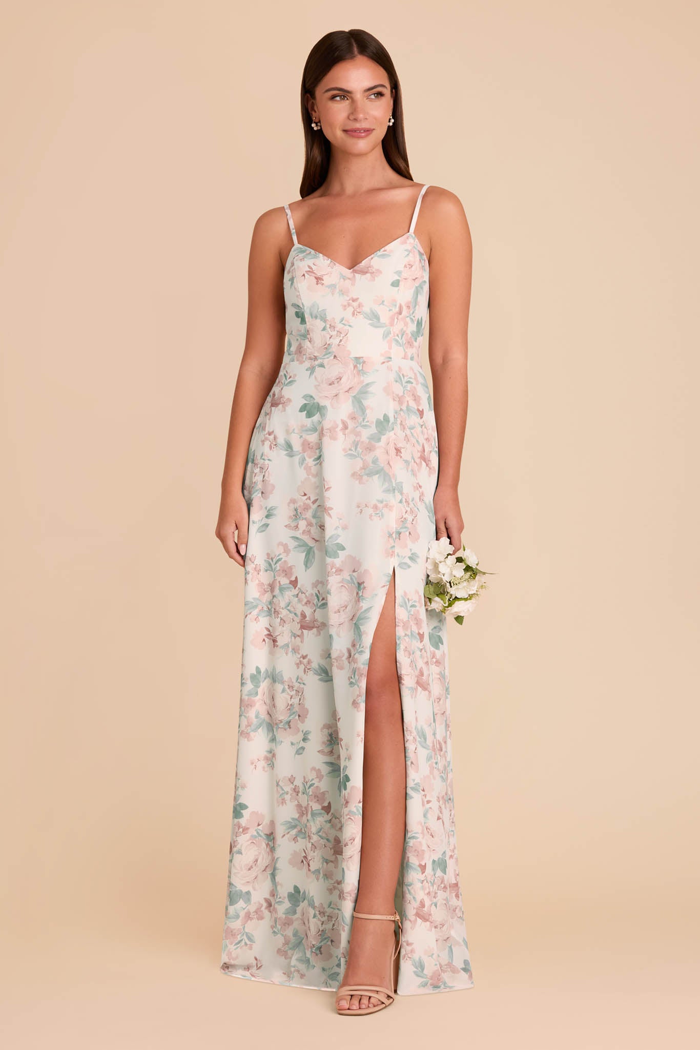 Convertible Bridesmaid Dress with Detachable Sleeves | Devin