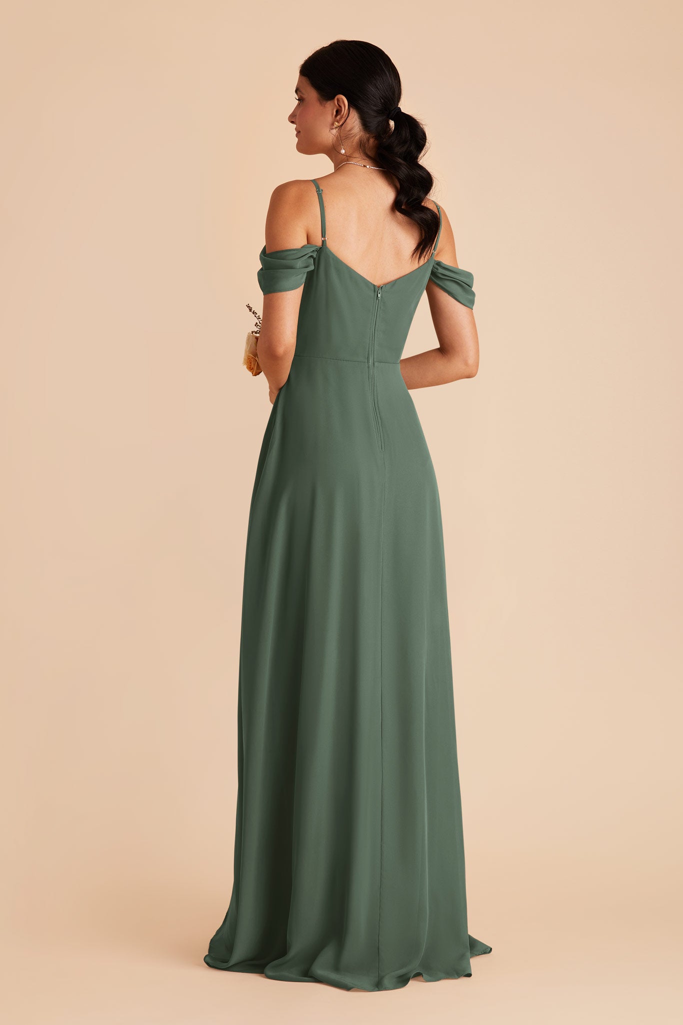 Convertible Bridesmaid Dress with Detachable Sleeves | Devin