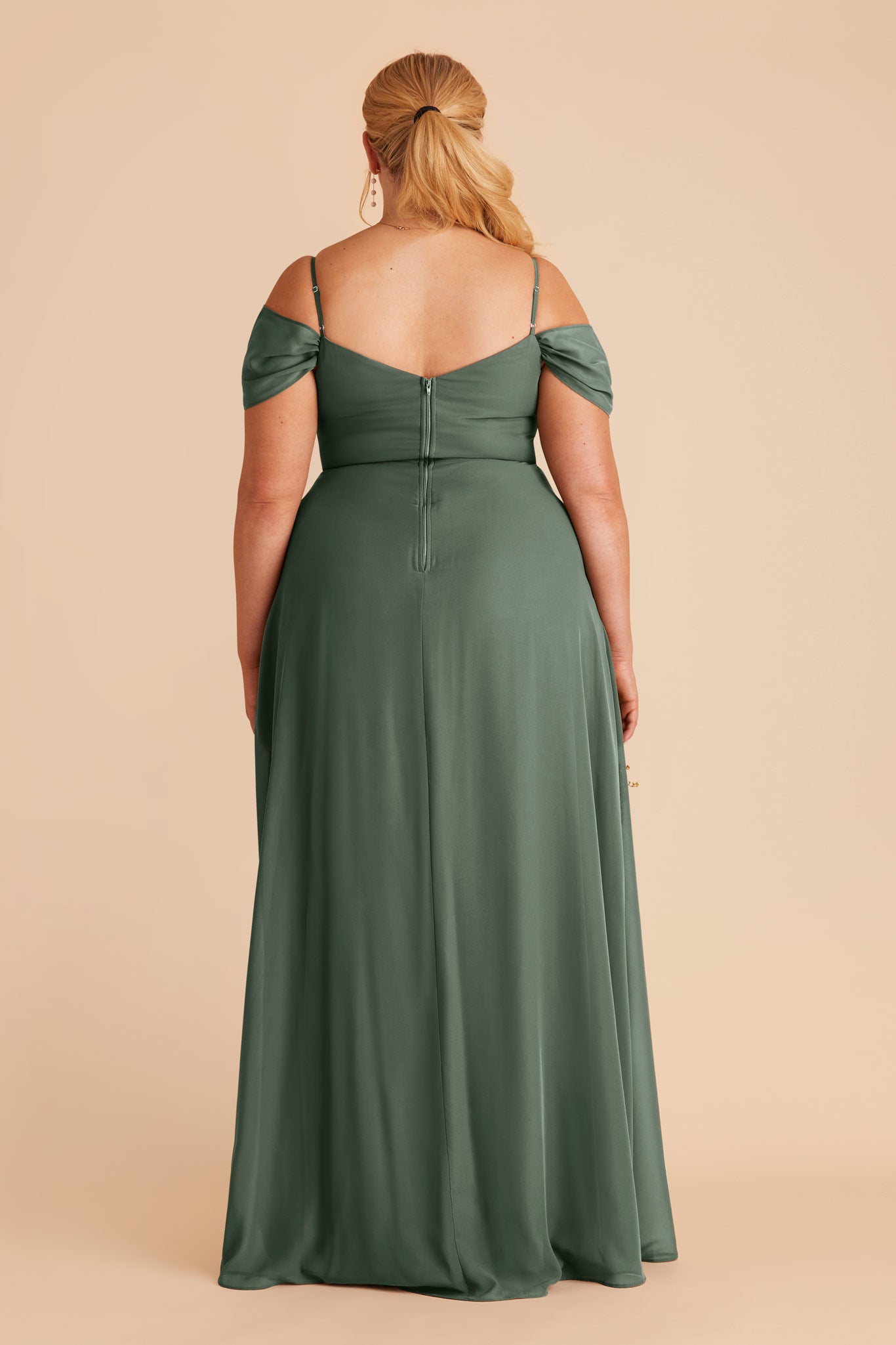 Convertible Bridesmaid Dress with Detachable Sleeves | Devin