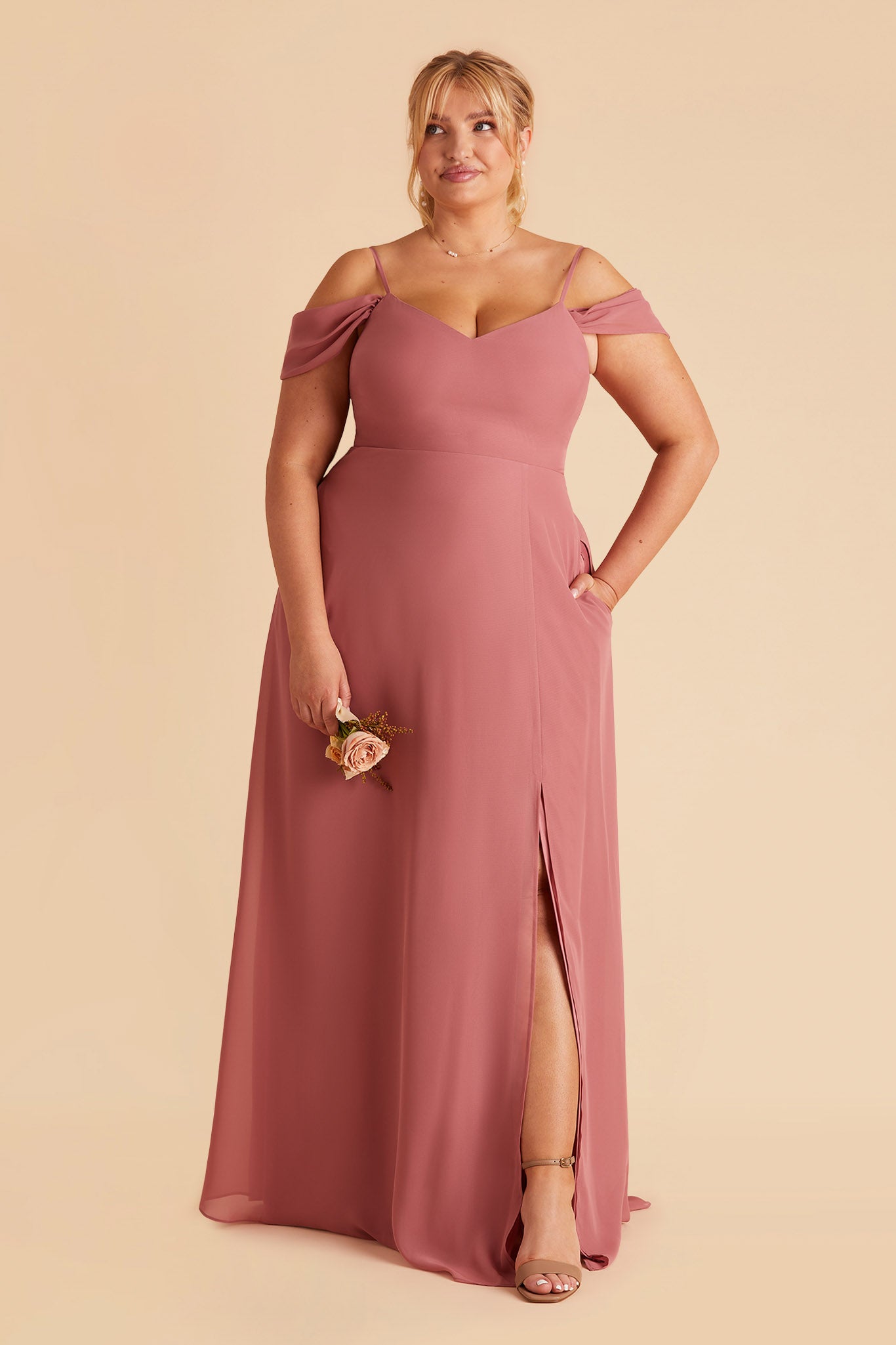 Convertible Bridesmaid Dress with Detachable Sleeves | Mulberry