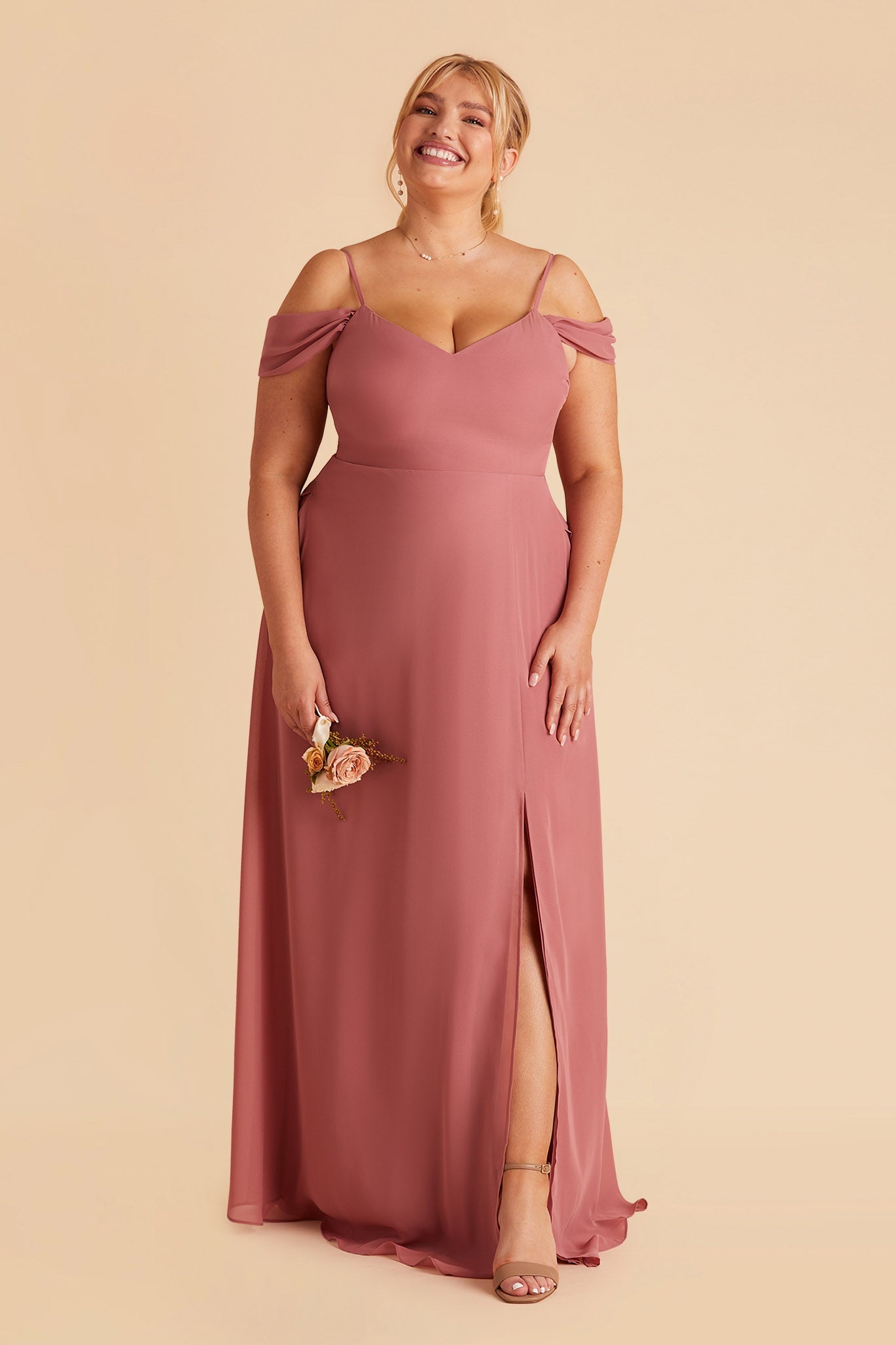 Convertible Bridesmaid Dress with Detachable Sleeves | Mulberry