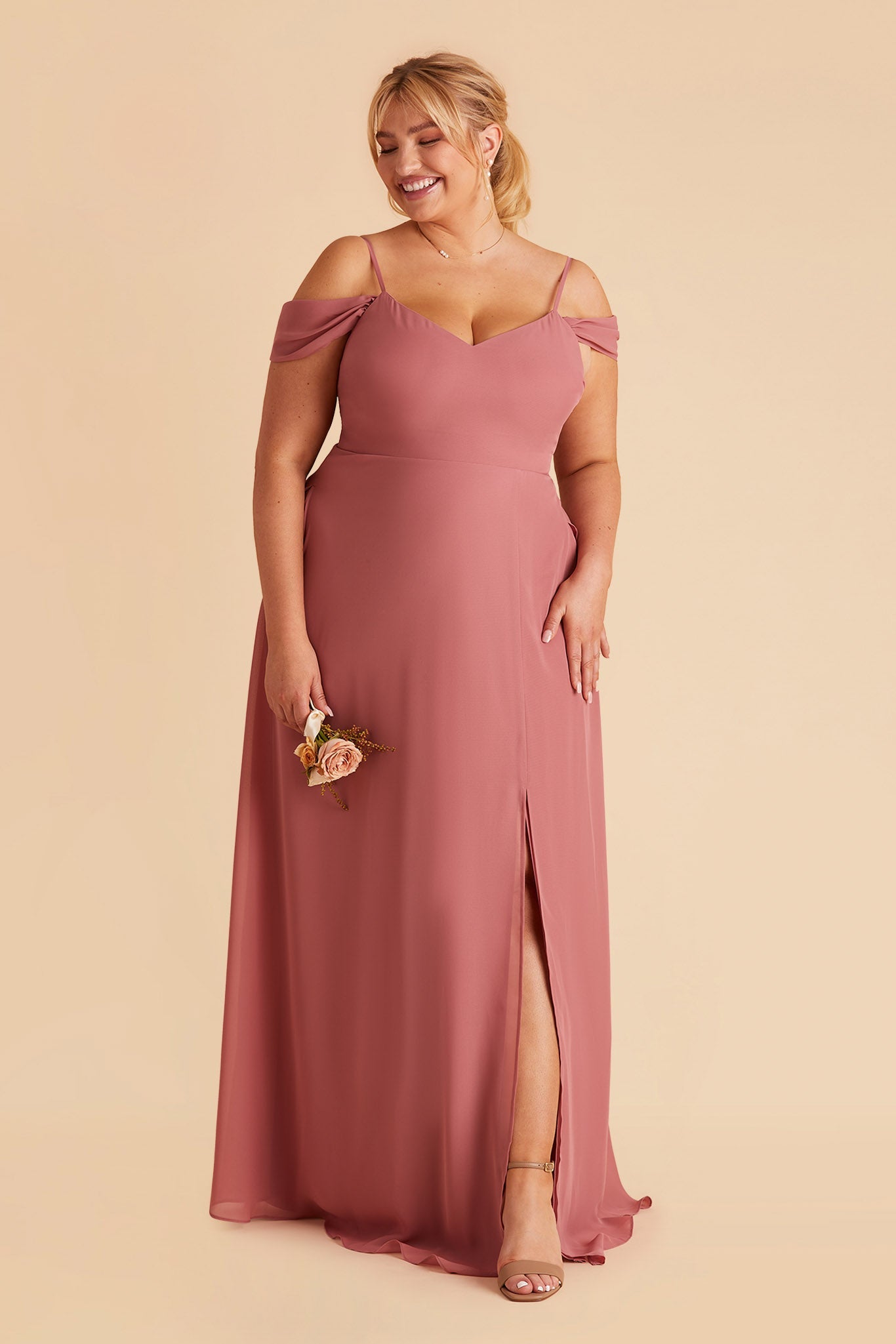 Convertible Bridesmaid Dress with Detachable Sleeves | Mulberry