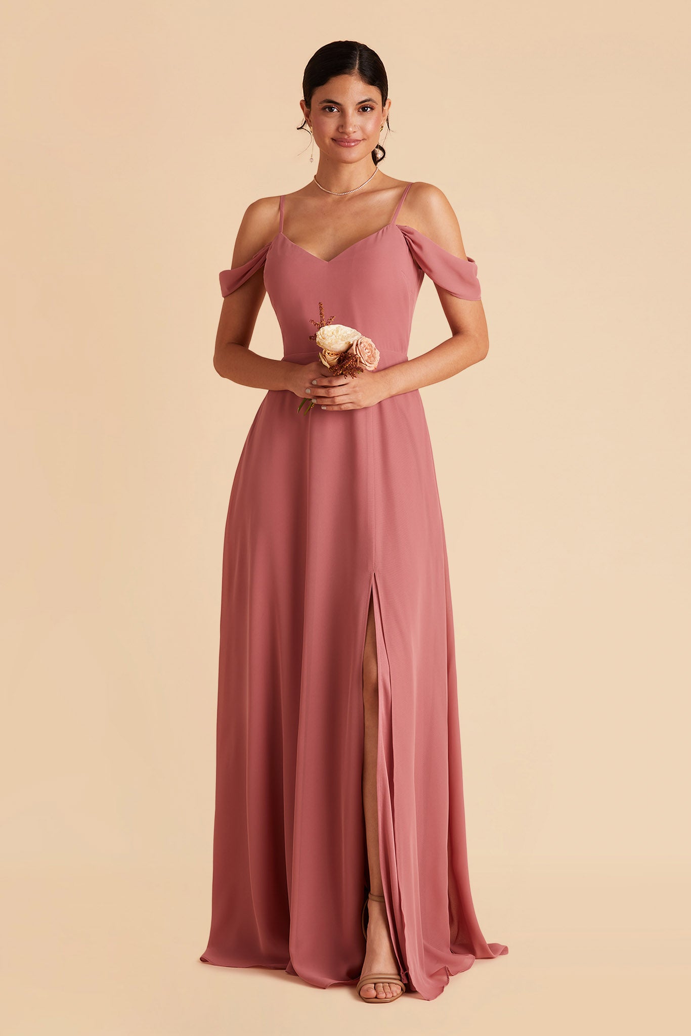 Convertible Bridesmaid Dress with Detachable Sleeves | Mulberry