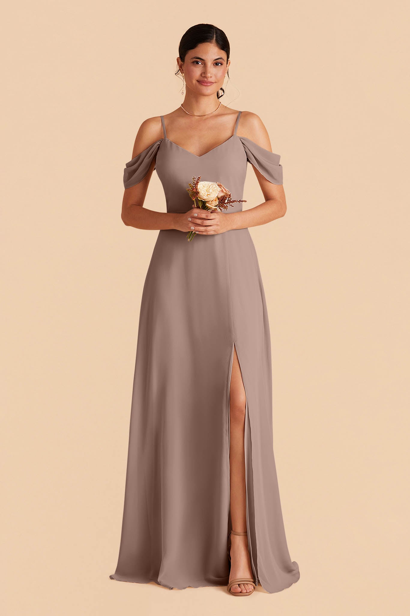 Convertible Bridesmaid Dress with Detachable Sleeves | Devin Toffee