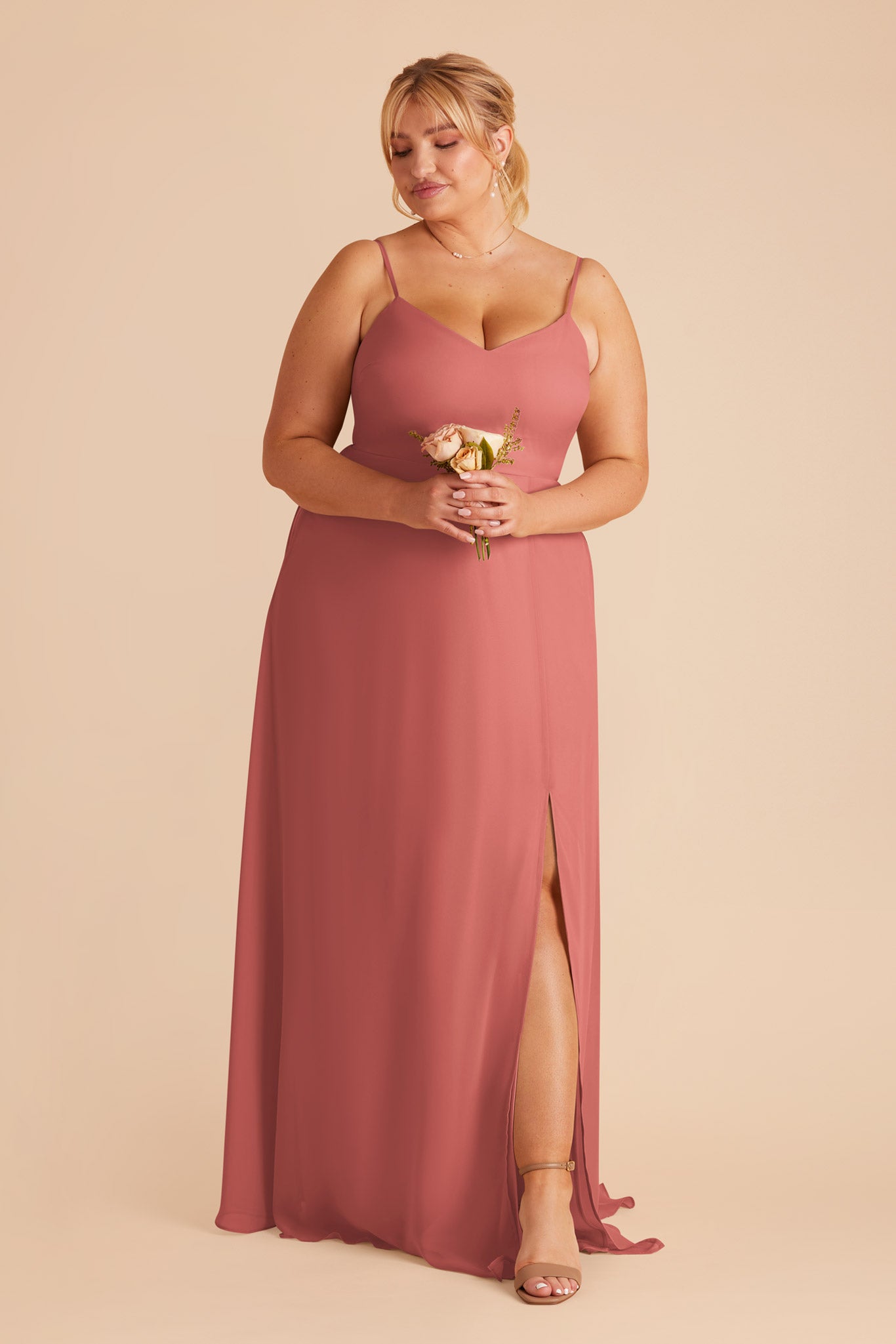 Convertible Bridesmaid Dress with Detachable Sleeves | Wild Rose