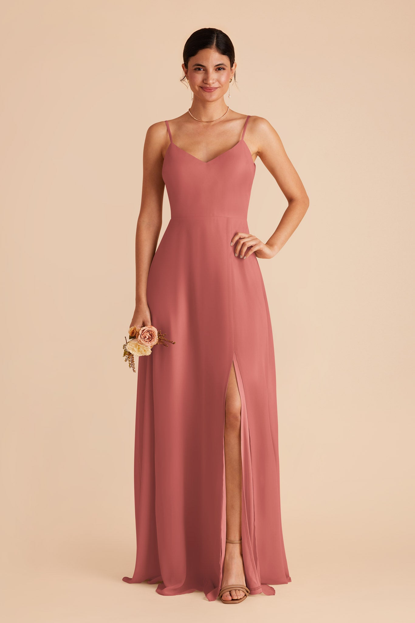 Convertible Bridesmaid Dress with Detachable Sleeves | Wild Rose
