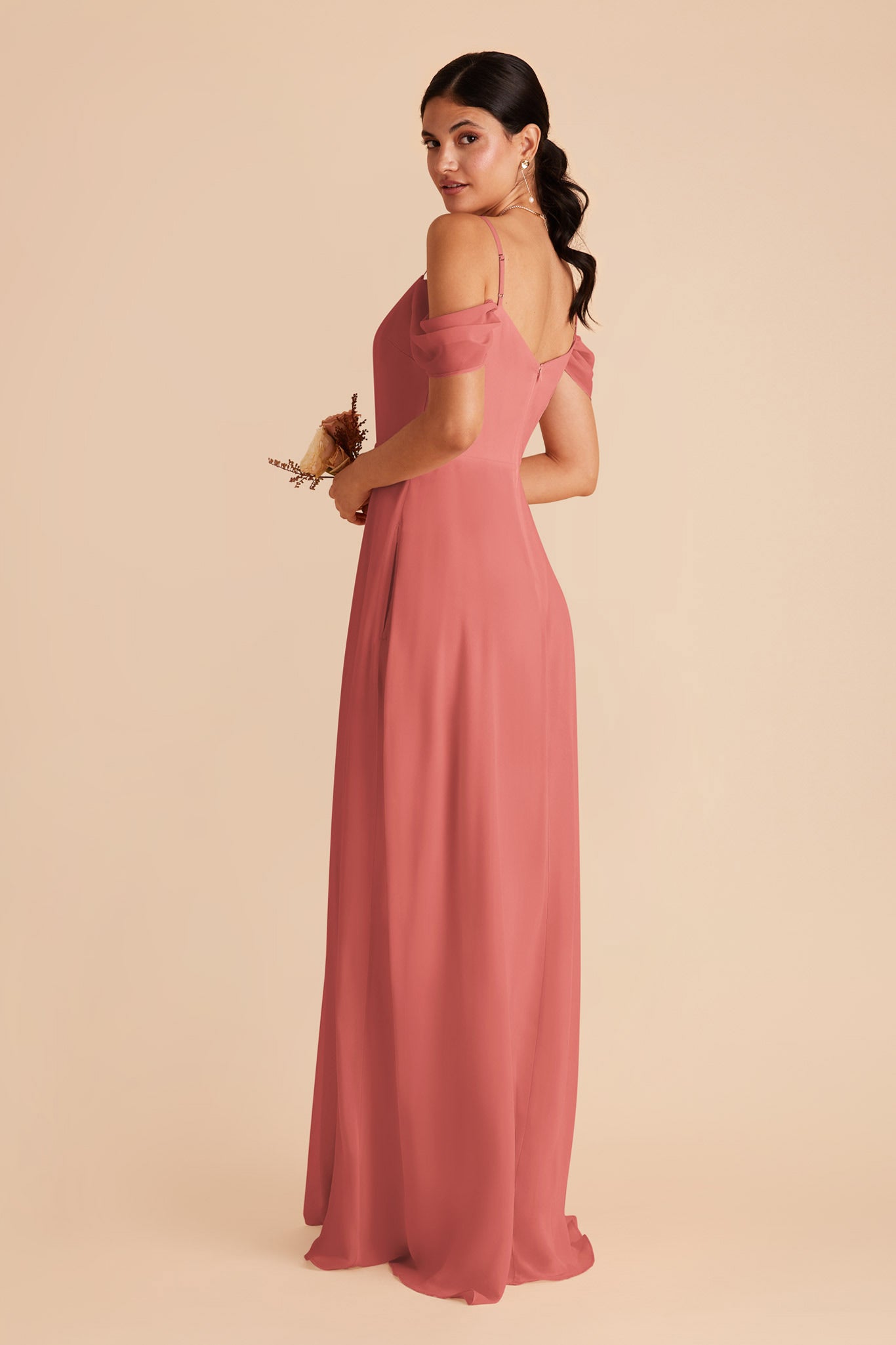Convertible Bridesmaid Dress with Detachable Sleeves | Wild Rose