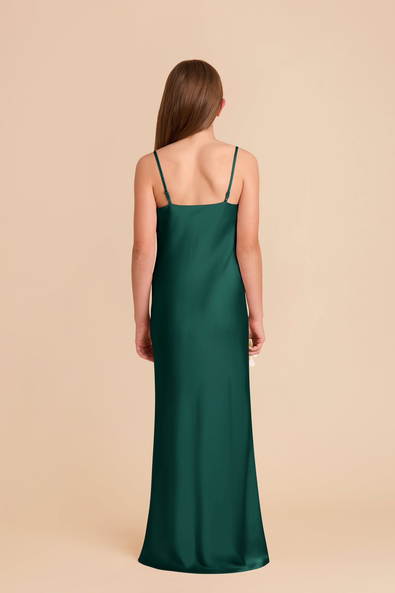 Matte Satin Slip Dress with Cowl Neckline | Elisa Junior