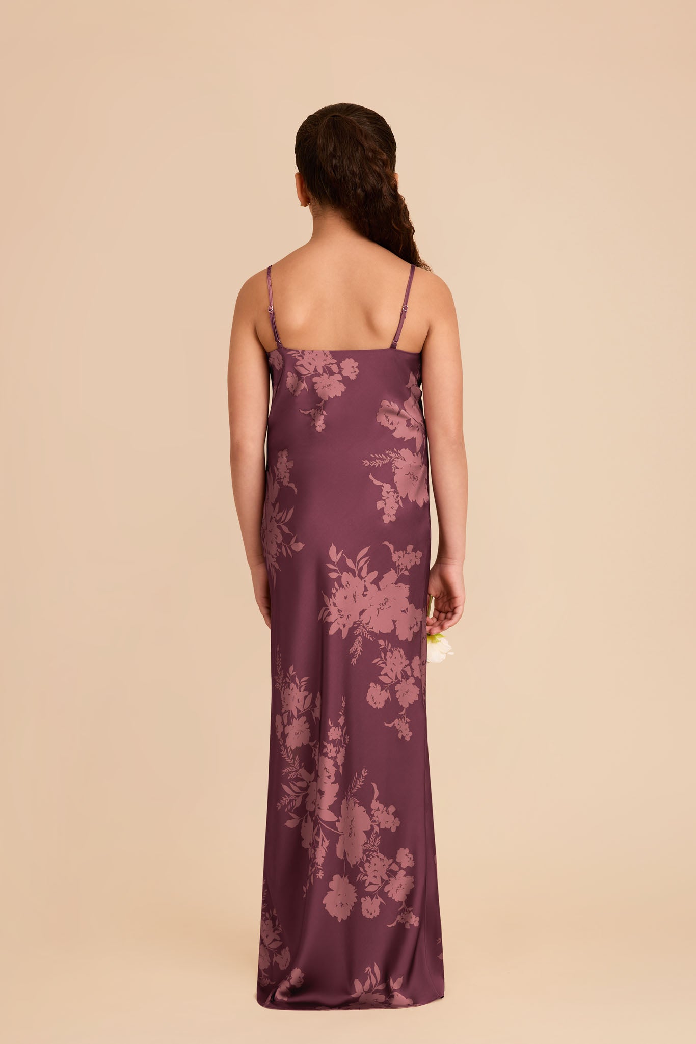 Matte Satin Slip Dress with Cowl Neckline | Elisa Junior