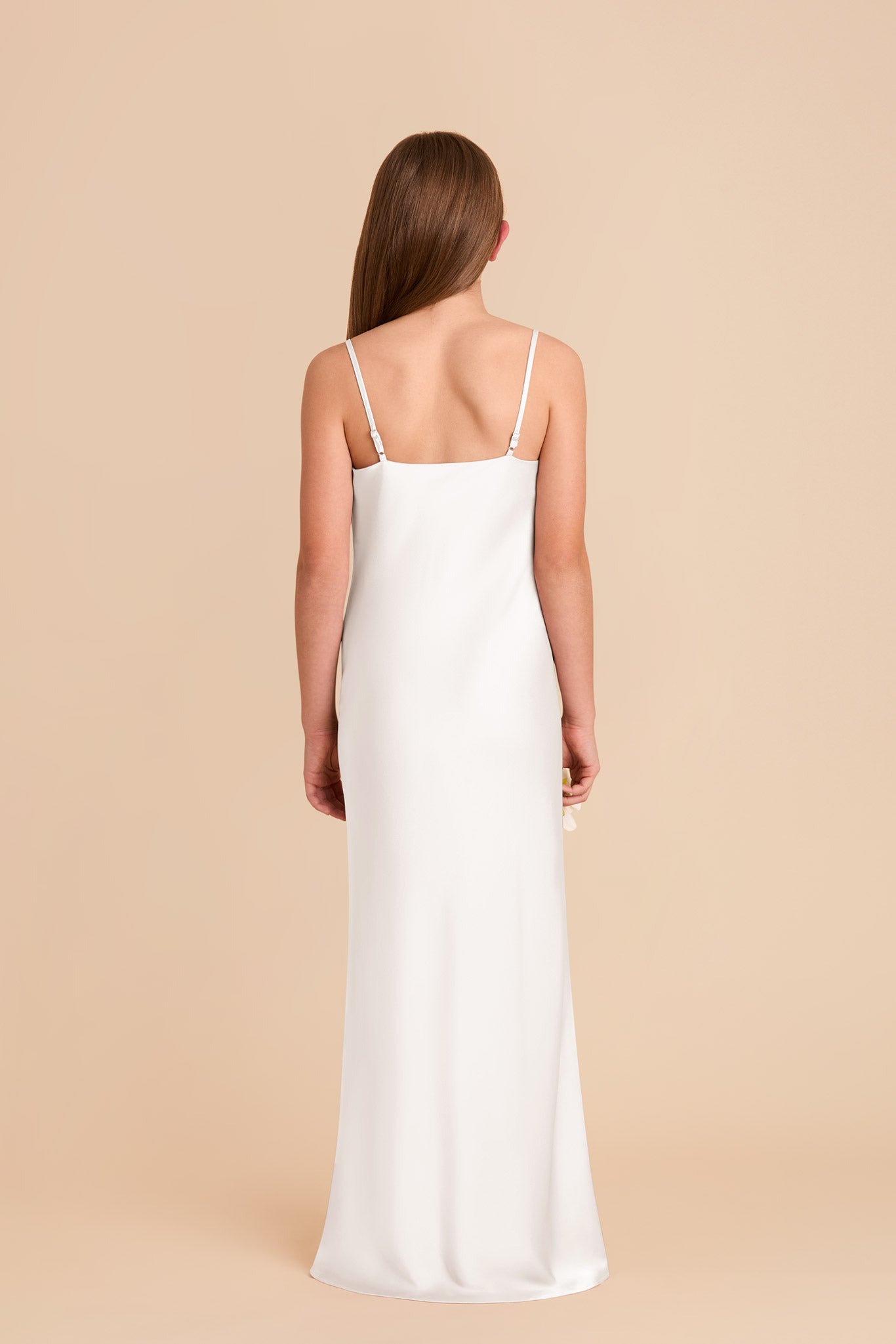 Matte Satin Slip Dress with Cowl Neckline | Elisa Junior