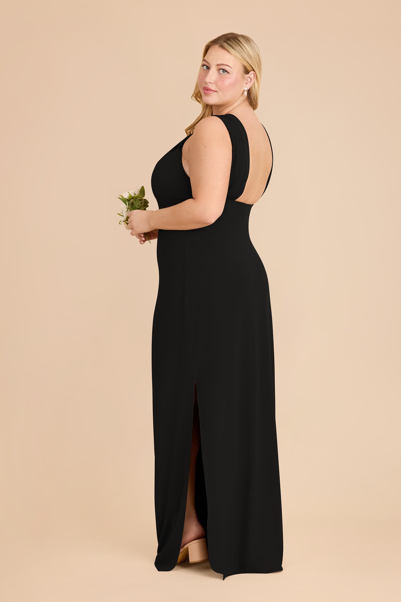 Luxe Knit Dress with Twisted Neckline & Figure-Hugging Fit | Erica