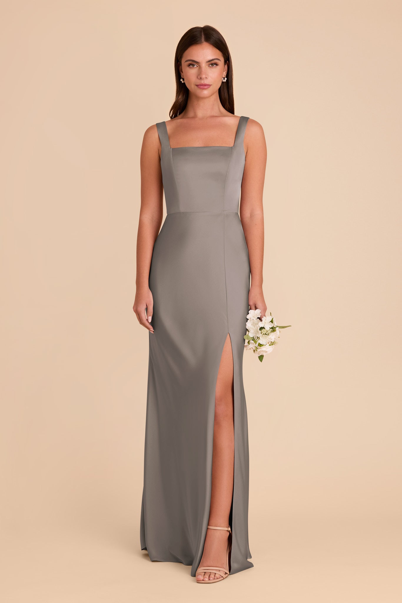 Convertible Satin Dress with Bows | Alex Quartz