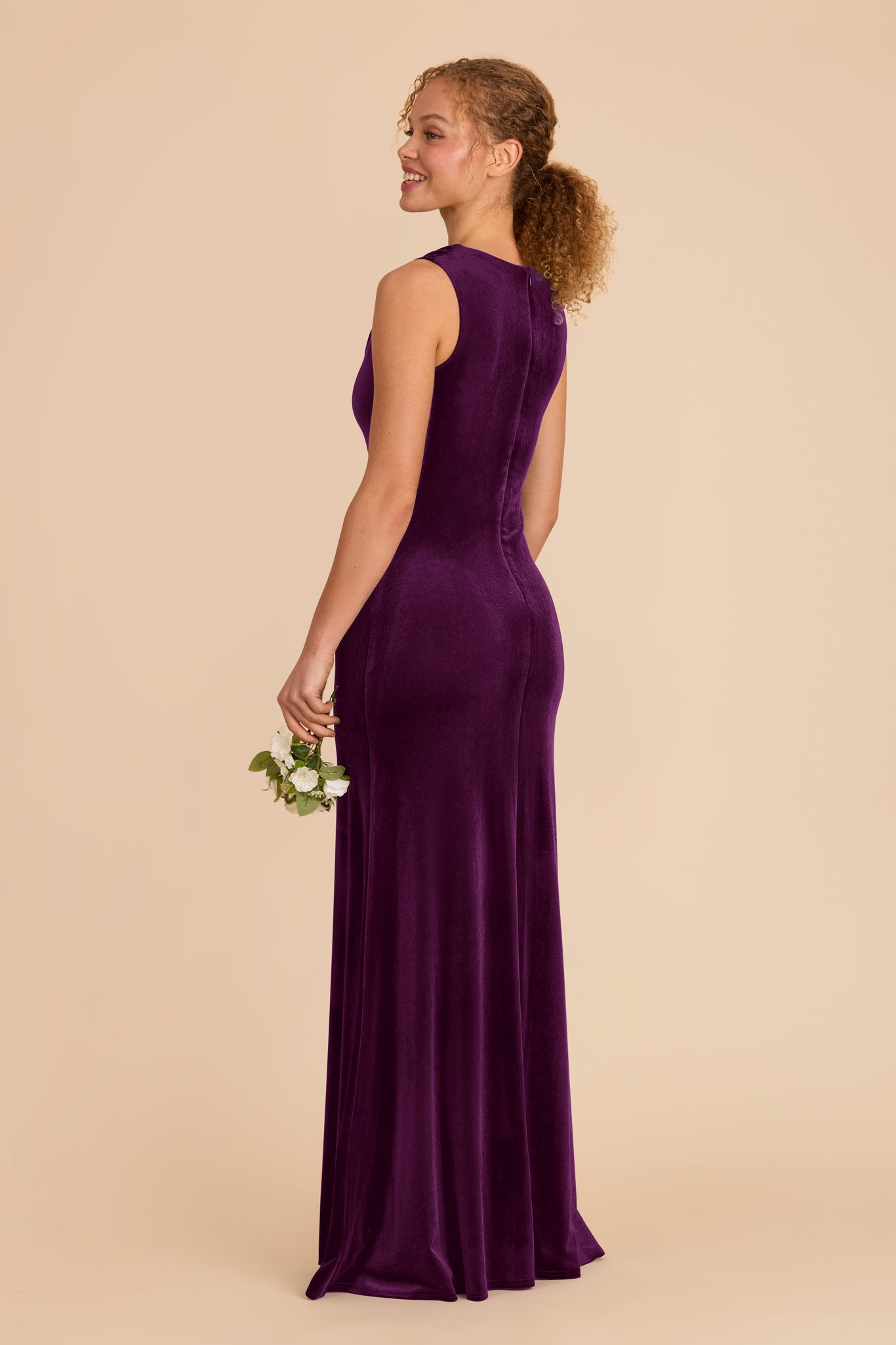 Ruched Velvet Cowl Neck Dress | Fallon Fig