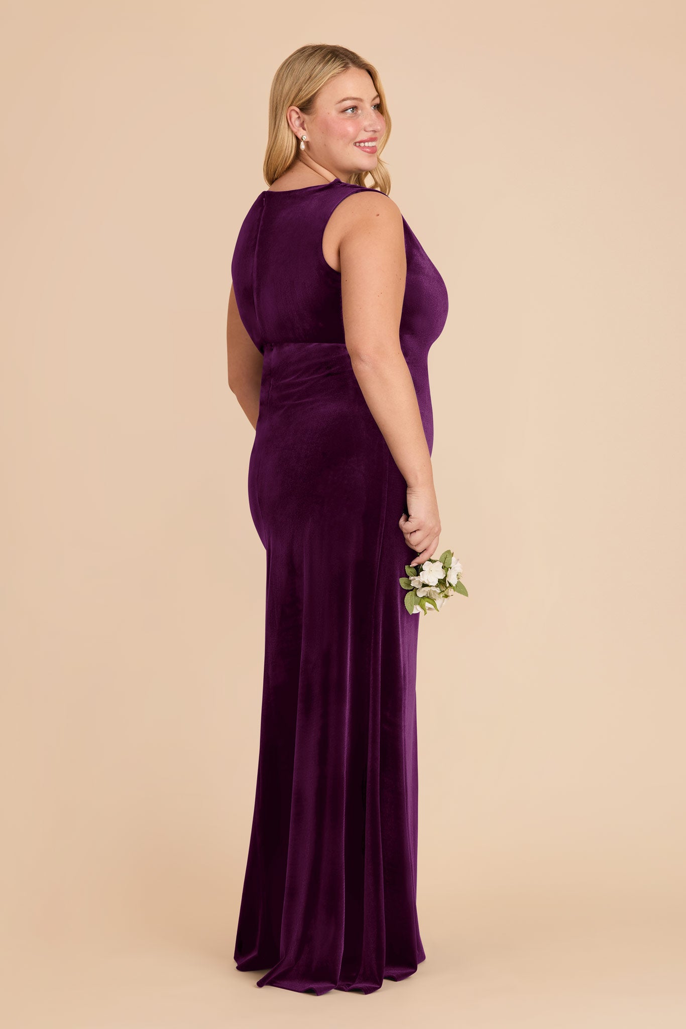 Ruched Velvet Cowl Neck Dress | Fallon Fig