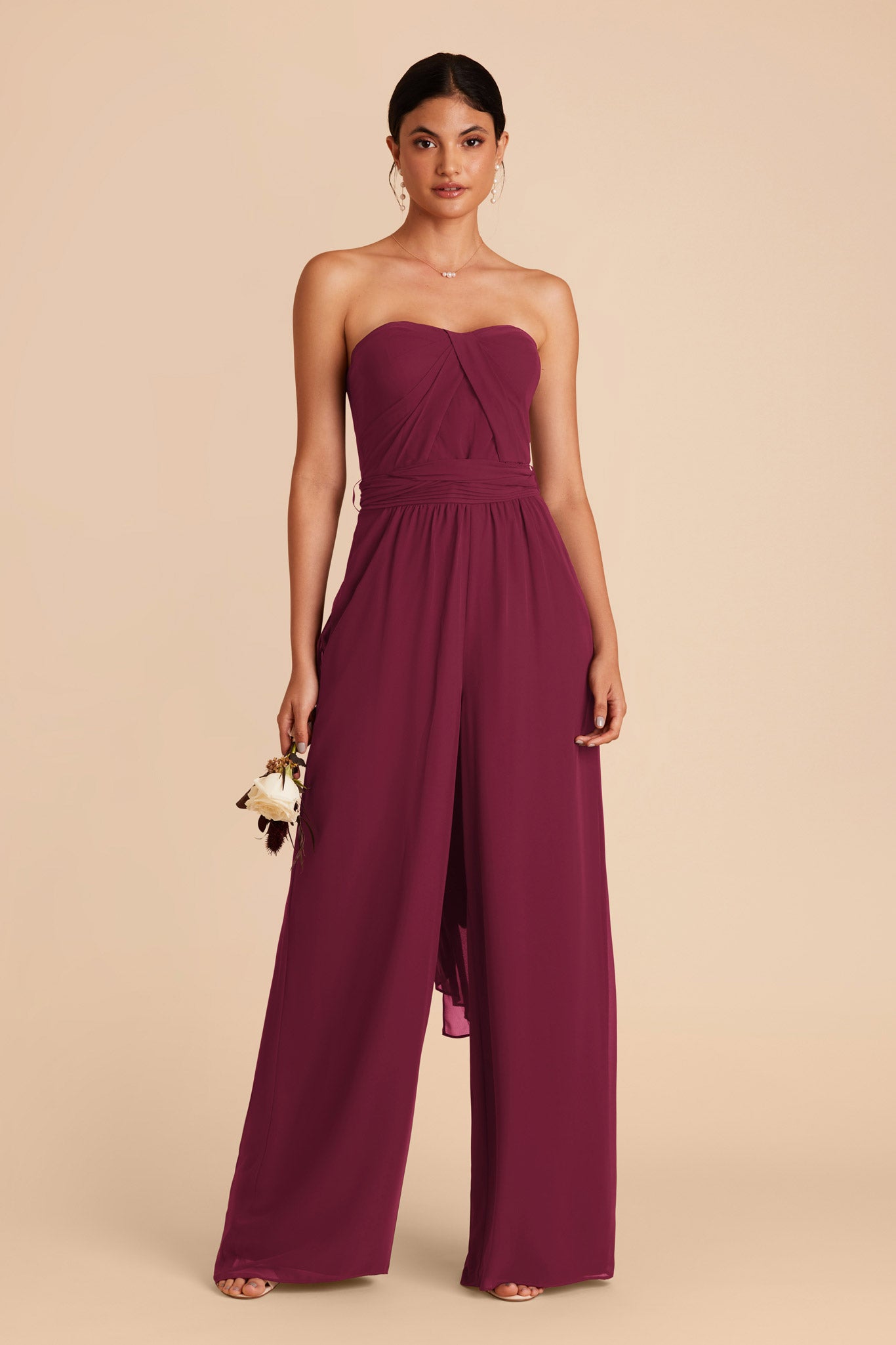 Convertible Wedding Jumpsuit with Adjustable Straps | Gigi Berry