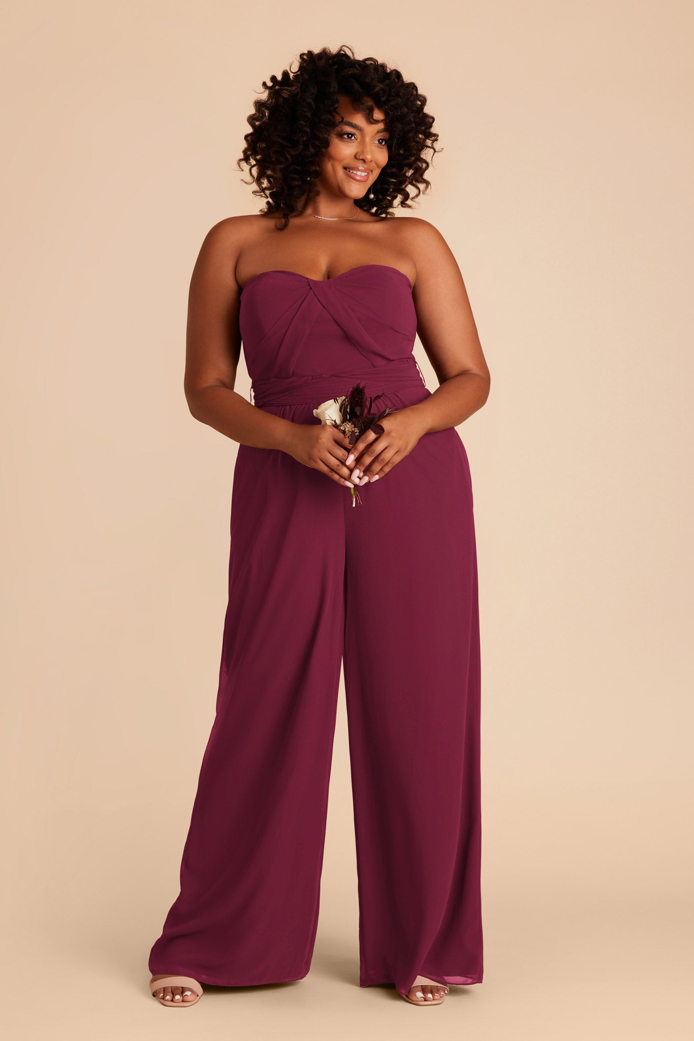 Convertible Wedding Jumpsuit with Adjustable Straps | Gigi Berry