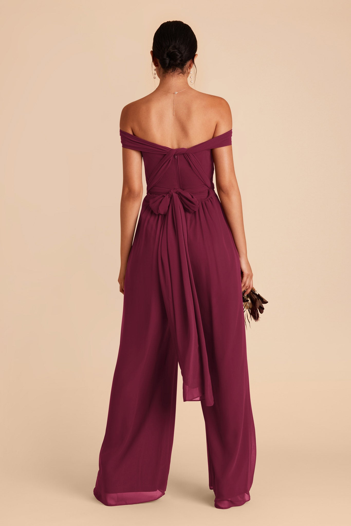 Convertible Wedding Jumpsuit with Adjustable Straps | Gigi Berry