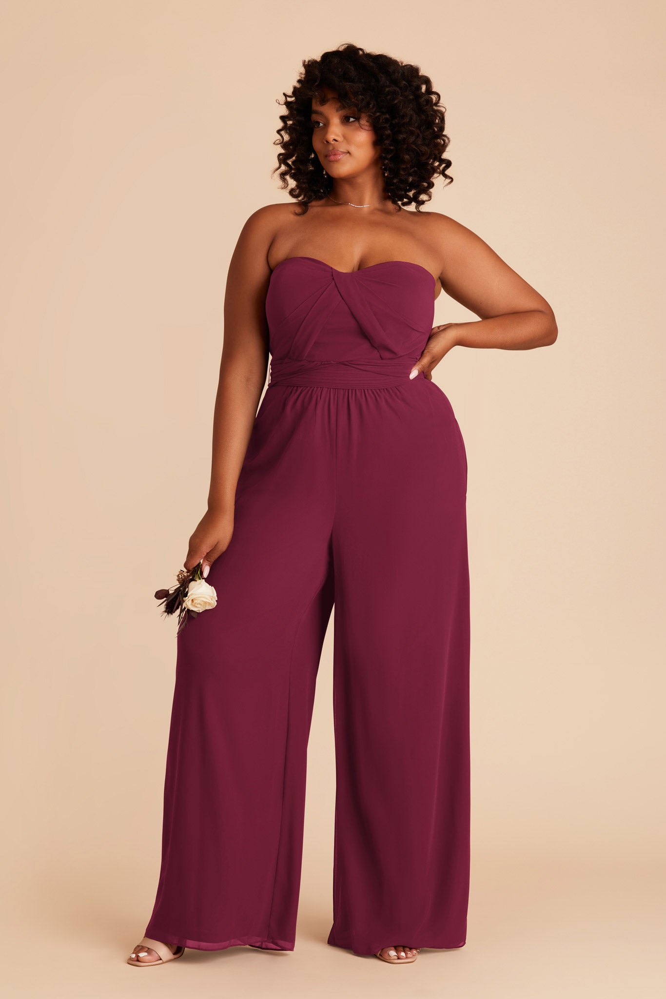 Convertible Wedding Jumpsuit with Adjustable Straps | Gigi Berry